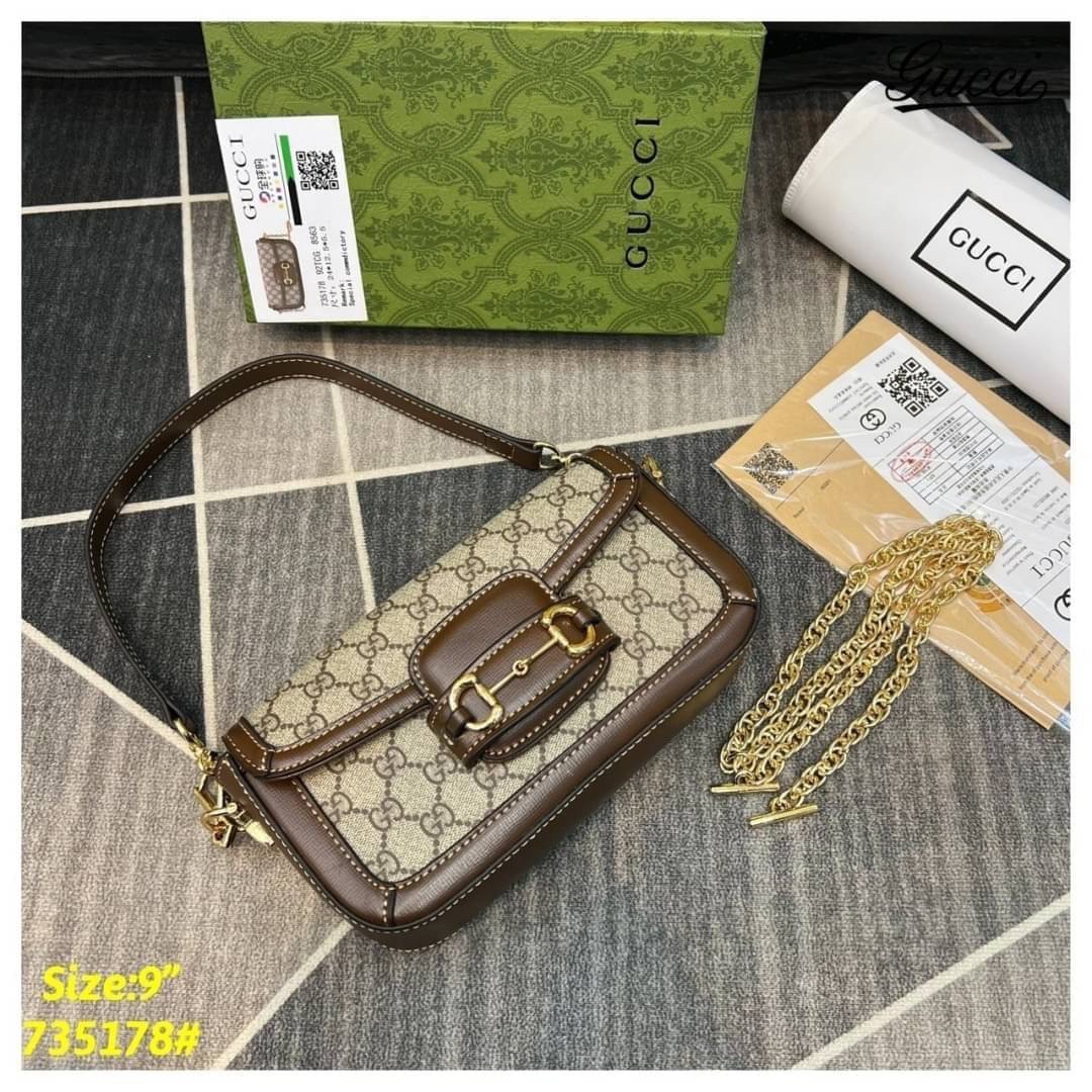 GUCCI Horsebit 1955 shoulder bag ภาพถ่ายจากงานขายจริง ใช้งานต่างประเทศได้