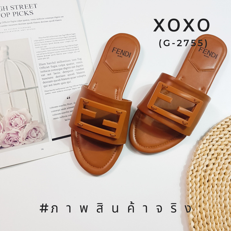 Fendi Sandals แตะฉลุโลโก้ งานชนช้อป งานจริงสวยมาก แอดมินบอกเลยต้องมี แมทส์ชุดง่าย น้ำกนักเบา