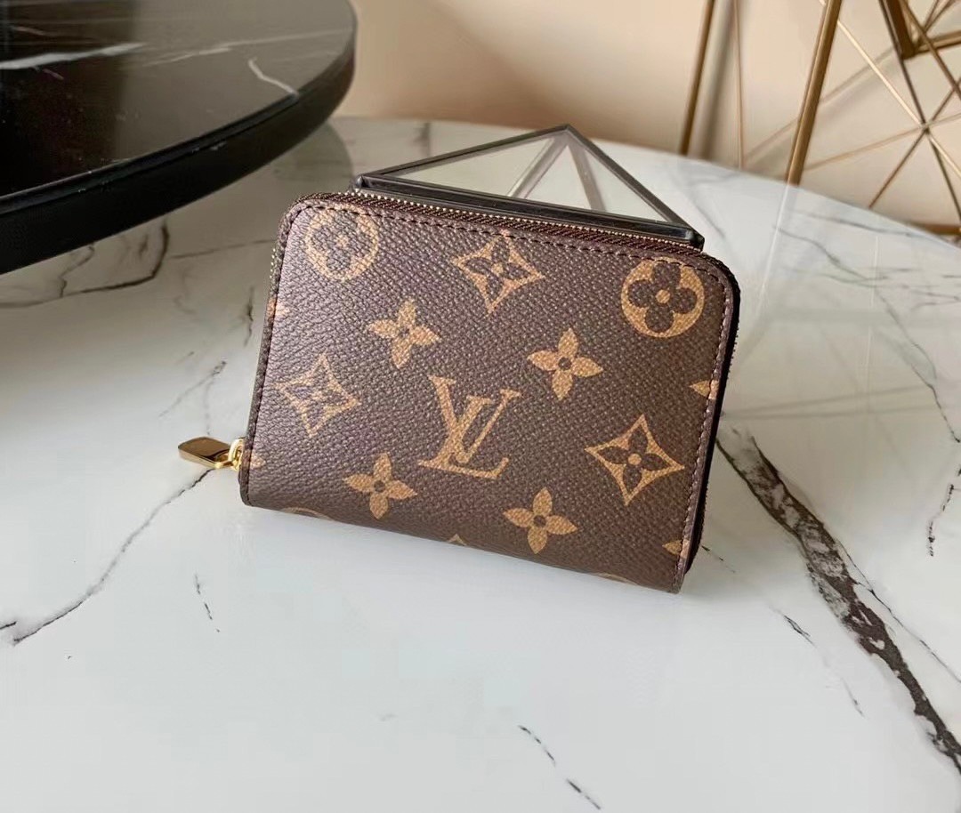 TOPori LV Zippy Coin Purse กระเป๋าสตางค์ ใส่เหรียญ รุ่นซิปรอบ เกรดท็อปออริ เกรดดีสุด 1:1 ใช้งานต่างประเทศได้