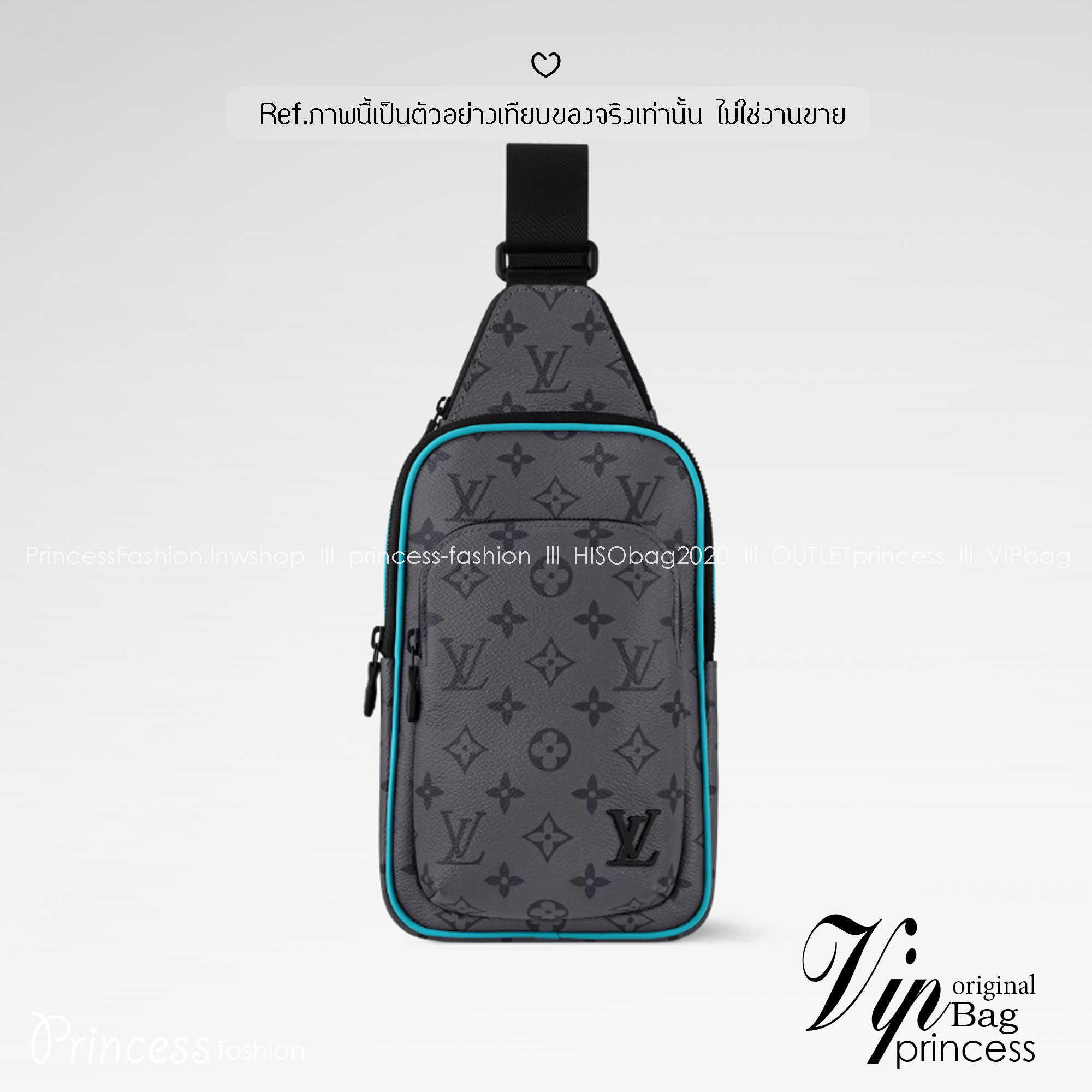 สลับแท้ LV Avenue Slingbag PM Turquoise กระเป๋าสะพาย/คาดอก Slingbag หนังแท้ แคนวาสแท้ เกรดสลับแท้ดีสุด สง่างามเหนือกาลเวลา มีไว้ไม่มีเอาท์ ท่านชายควรมีมากค่ะ