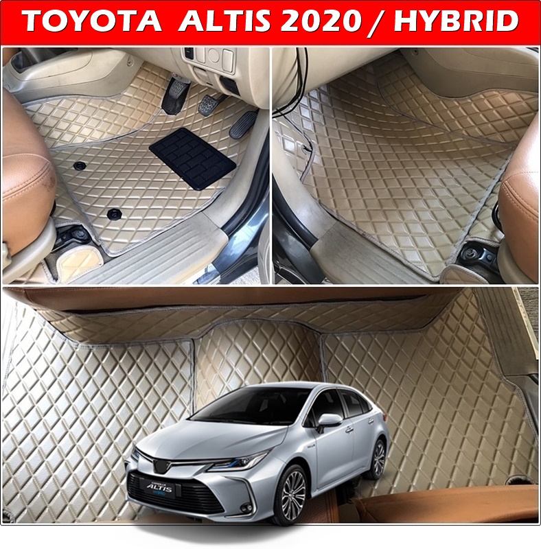 พรมปูพื้นรถยนต์ TOYOTA ALTIS 2020 / HYBRID ลายDIAMOND ยางปูพื้นรถยนต์EVA เต็มคัน