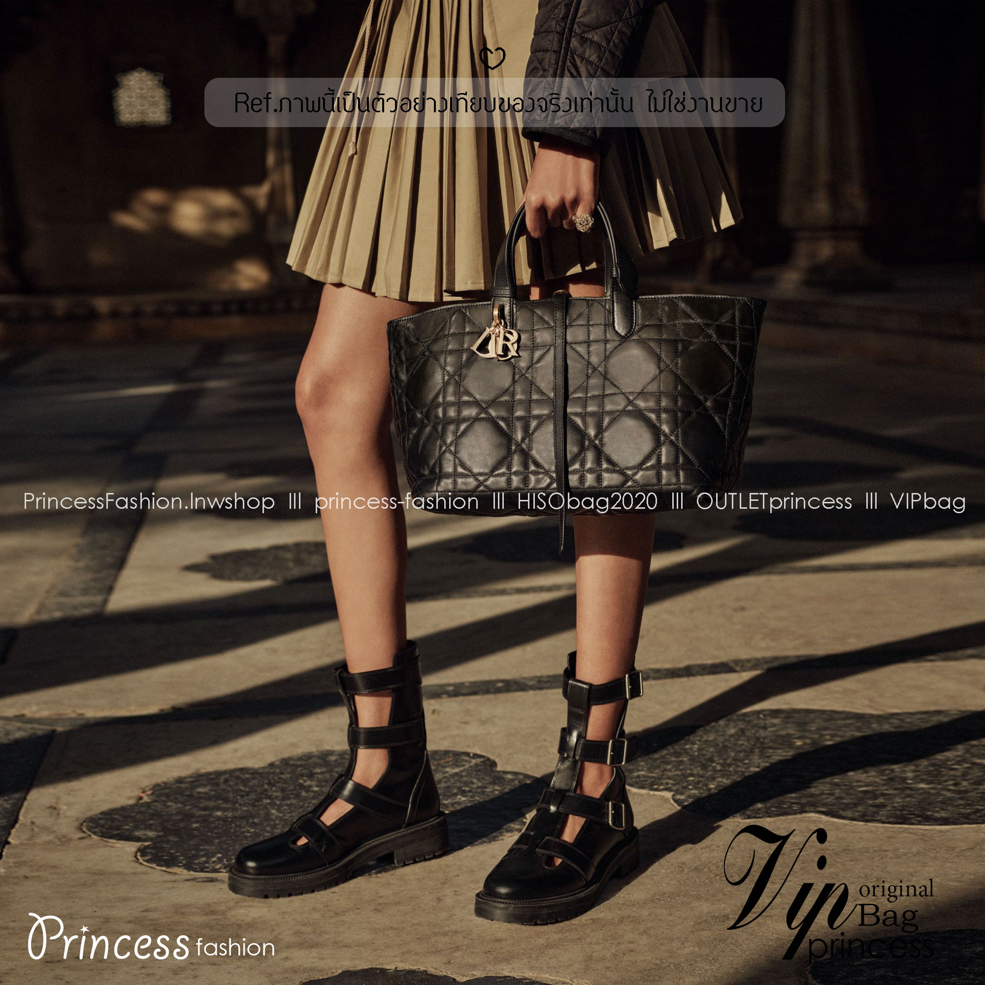 Small Dior Toujours Bag กระเป๋าสะพายทรงโท้ท พร้อมใบลูกเข้าเซ็ท ดีไซส์เรียบหรูทันสมัย ภายในโล่งกว้างมาก จุของได้เต็มที่ รูปทรงคลาสสิค หนังสวย หรูหราเกินเบอร์