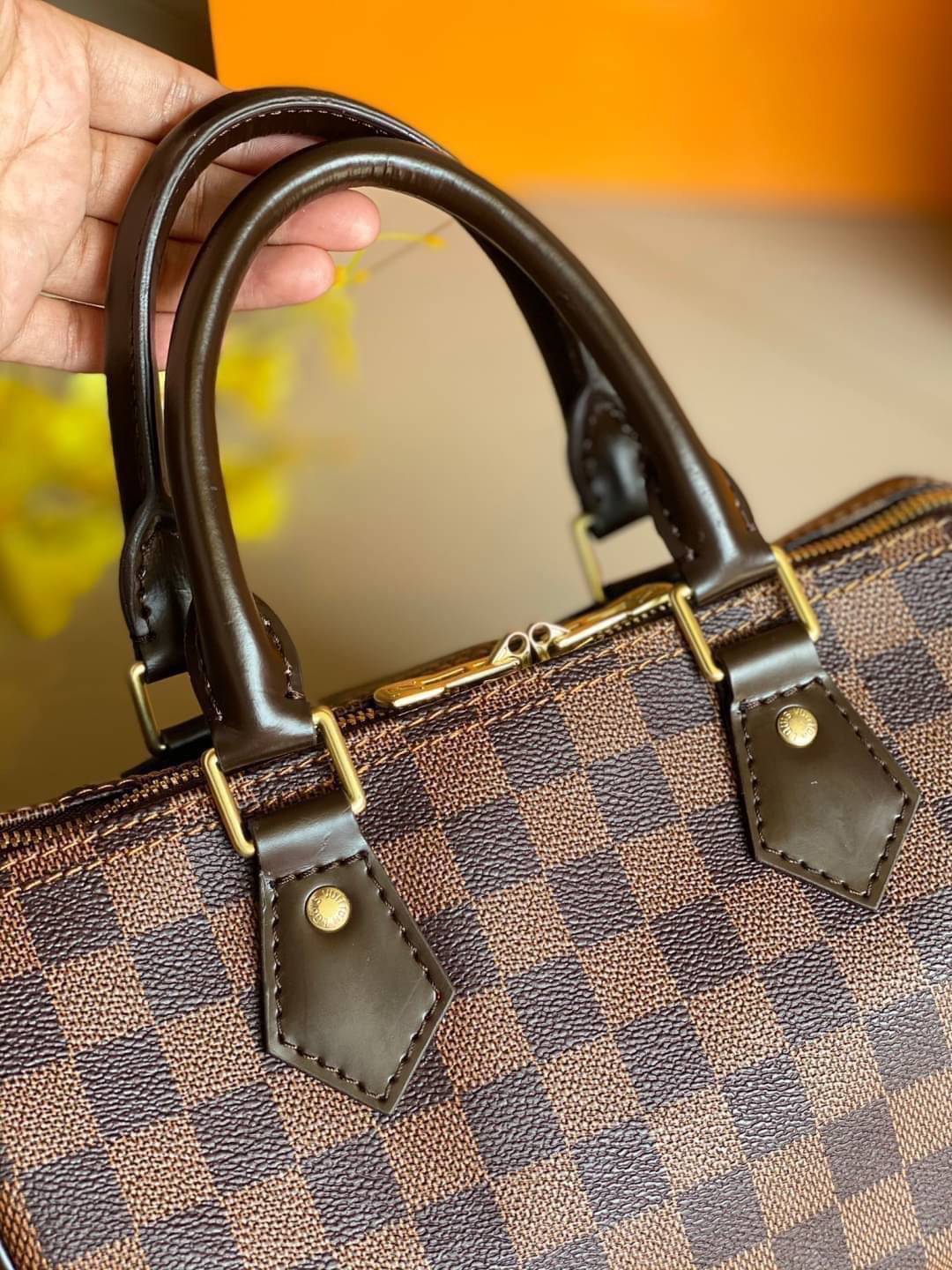 LV Speedy 25 Damier Monogram เกรดออริจินอล พร้อมส่งที่ไทย ภาพสินค้าถ่ายจากงานขายจริง ใช้งานต่างประเทศได้