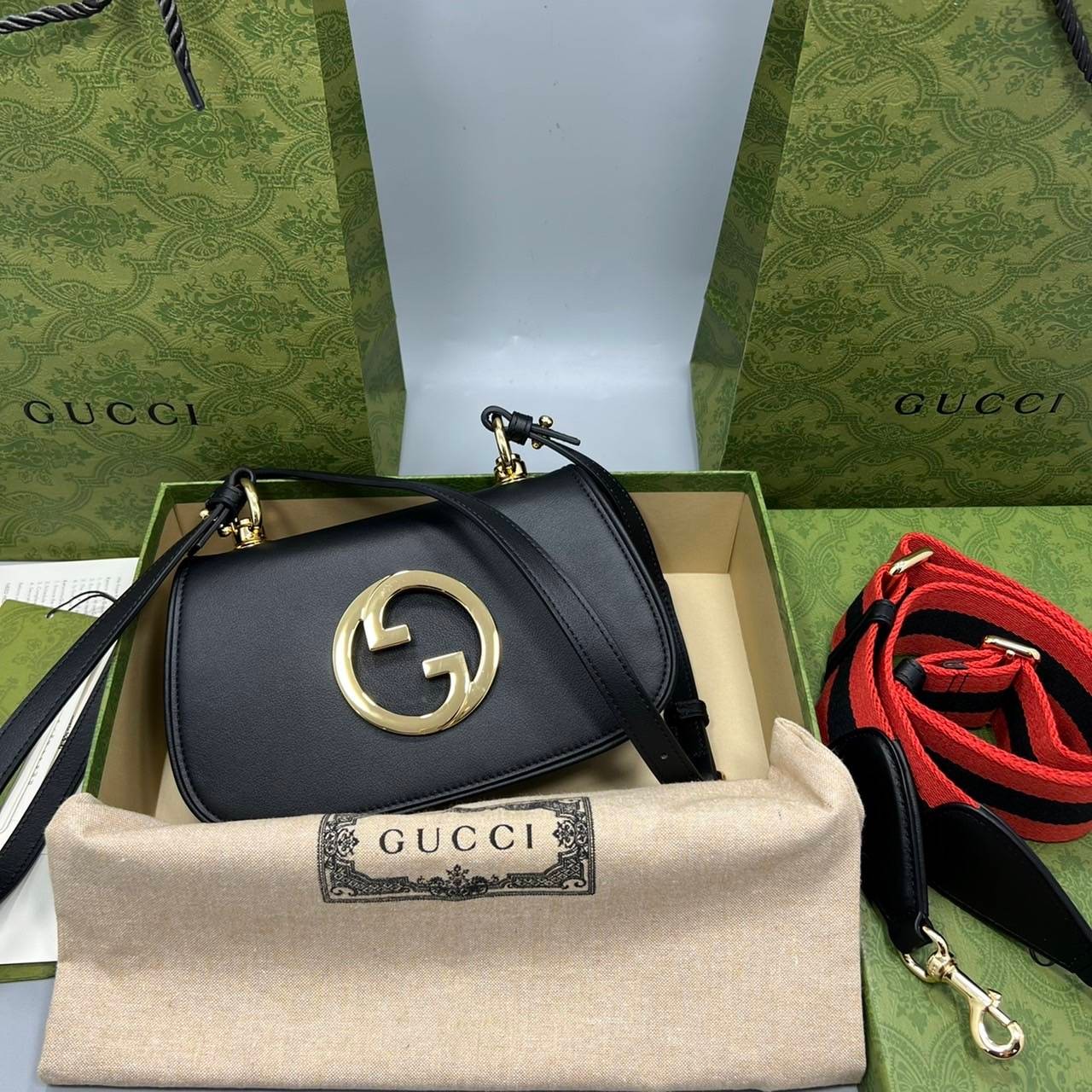 GUCCI Blondie mini bag เกรดเทพออริจินล หนังแท้ ภาพถ่ายจากงานขายจริง ใช้งานต่างประเทศได้ ผ่านทุก ตม