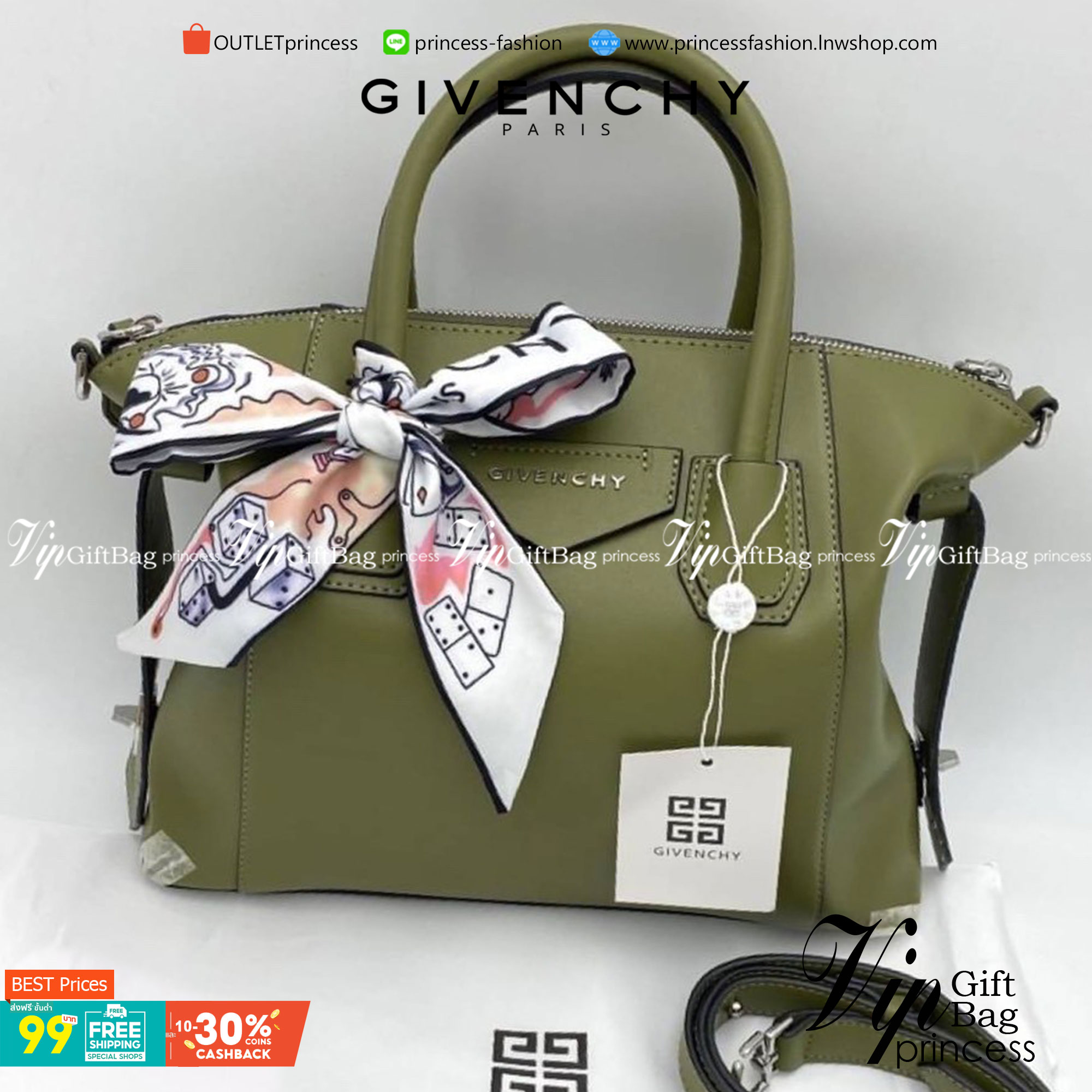 GIVENCHY Antigona Soft leather tote bag ฟรีผ้าผูก!! กระเป๋าสะพายข้าง ทรงสวยมากค่ะ มี 2 ขนาด รุ่นยอดนิยมดาราเซเลปใช้กันเพียบ งานจริงสวยหรูดูแพงมากนะค้าา ราคานี้คุ้มที่สุด มีมารอบนี้ 6 สี 2 ขนาด เลือกให้ปังไปเลยค่าาา