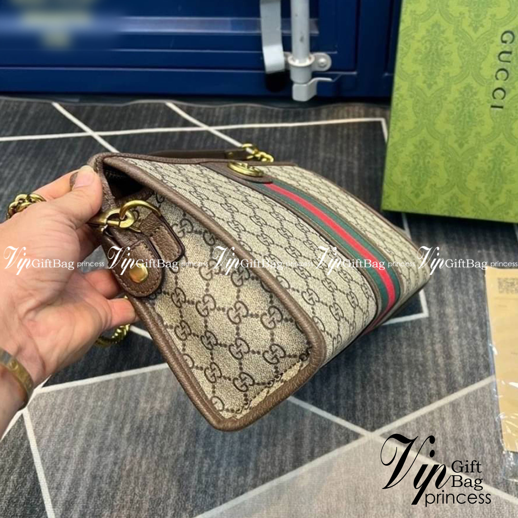 Gucci Ophidia GG small shoulder bag พร้อมส่งที่ไทย ภาพถ่ายจากงานขายจริง ใช้งานต่างประเทศได้