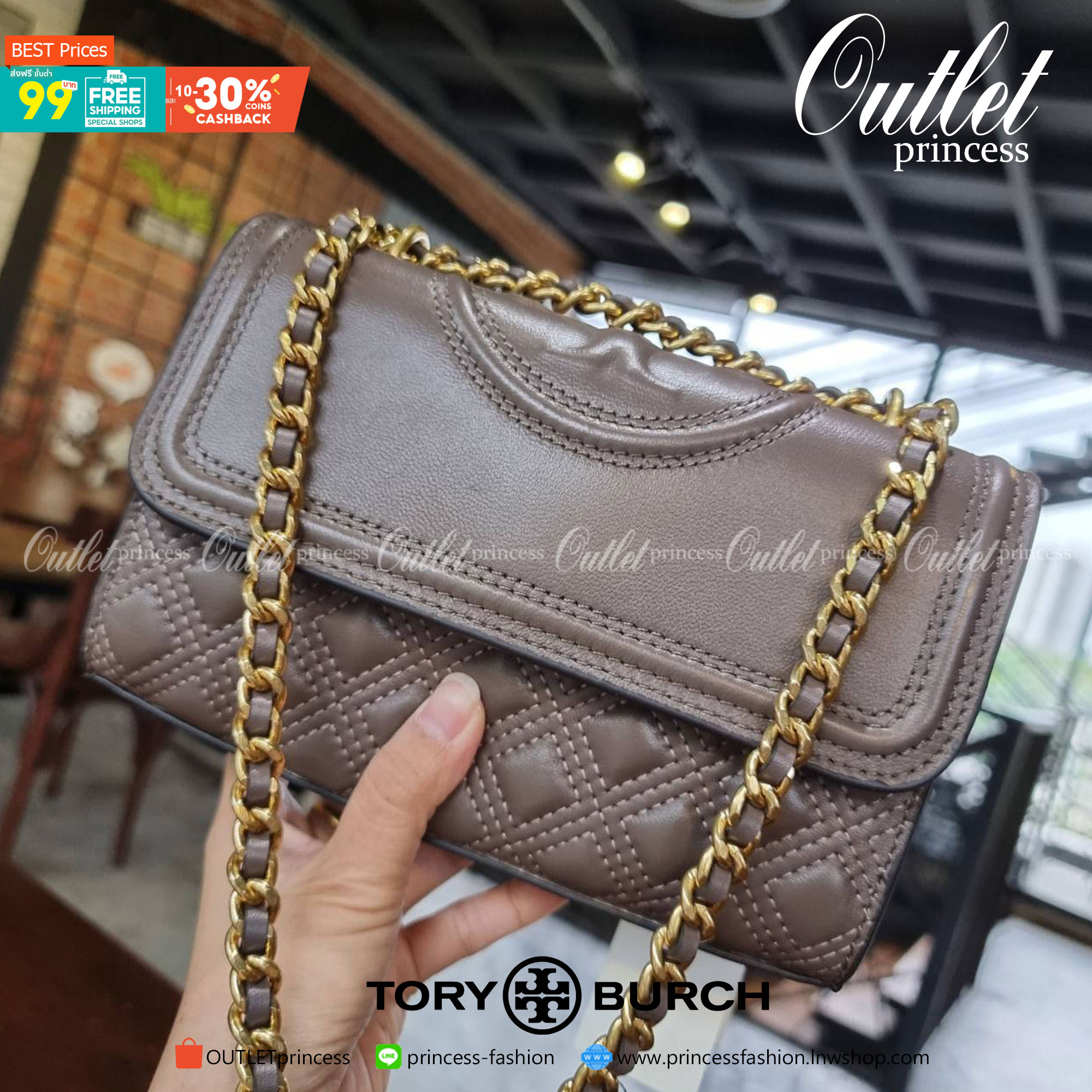 OUTLET 】TORY BURCH FLEMING SMALL CONVERTIBLE SHOULDER BAG แรร์ไอเท็ม สีมาใหม่ นิวซีซั่น สวยหรู ดูผู้ดีสุด