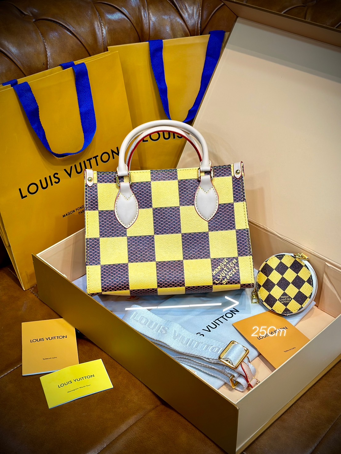 LV Onthego Bandoulière / LV Tote Bag กระเป๋าทรงโท้ทลายใหม่ สวยงามหรูหรา โดดเด่นสะดุดตา จุของได้เยอะ เกรดออริ