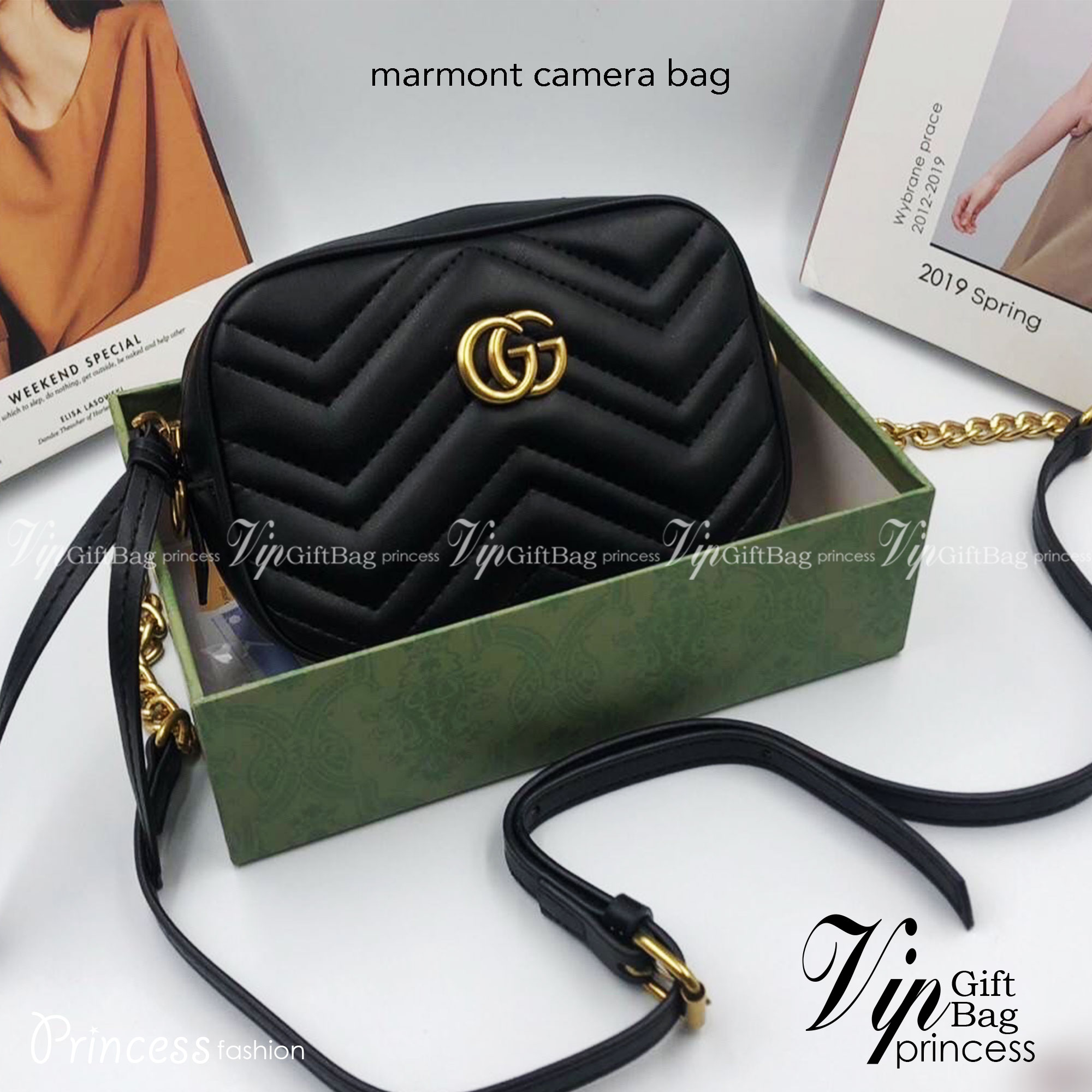 GUCCI MARMONT CAMERA BAG / GG Marmont small matelassé shoulder bag กระเป๋าสะพายรุ่นคลาสสิก ใช้ได้ทั้งชายหญิง งานเกรดหนังสวย ใช้งานง่าย ขนาดกำลังน่ารัก มาพร้อมสายยาว เป็นรุ่นที่น่าใช้อีกรุ่นค่า ขนาดกำลังดี อะไหล่สั่งผลิตเฉพาะรุ่น ภาพถ่ายจากสินค้าจริง