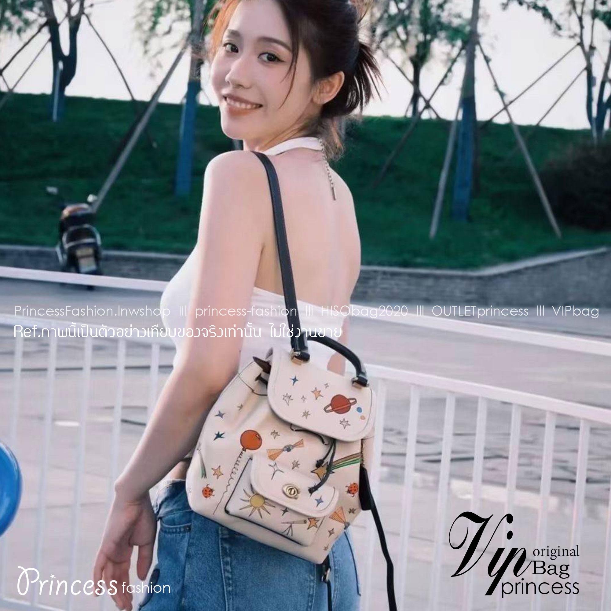 COACH X Observed By Us Riya Backpack 21 In Colorblock CK400 พร้อมส่งที่ไทยก่อนใคร กระเป๋าวสะพายหลังแบบมีหูหิ้ว หนังแท้อย่างดี หนังนิ่มละมุนมือมากค่ะ ไม่แข็งทื่อๆนะคะ!