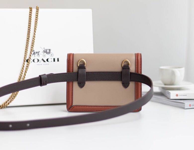ของแท้ 💯% Coach Hutton Belt Bag In Colorblock ใช้งานได้หลากหลาย สะพายและคาดเอว งานหนังแท้ เก๋มากค่า