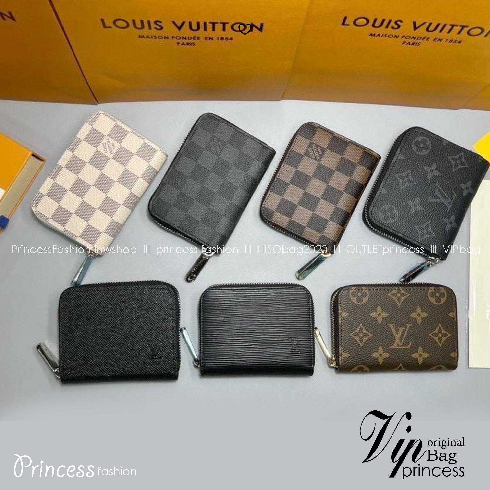ORI หนังแท้ | LV Zippy Coin Purse / LV Short Wallet กระเป๋าสตางค์ใบสั้นกระเป๋าสตางค์ซิปรอบ 🤍 เกรดออริจินอล