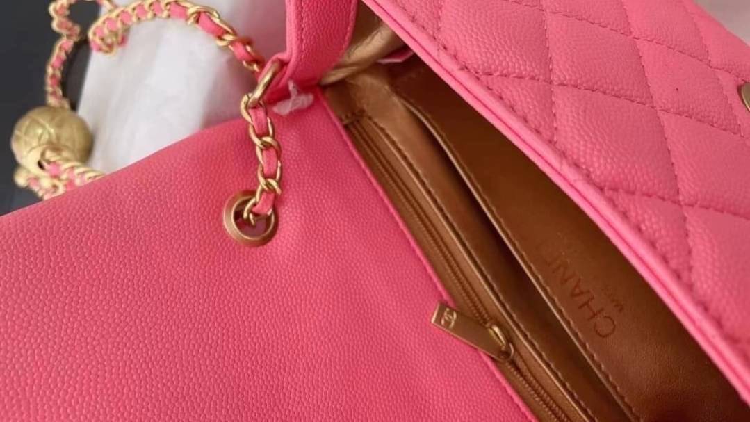 CHANEL MINI FLAP BAG CAVIAR Leather GOLD tone hardware พร้อมส่ง 5 สี