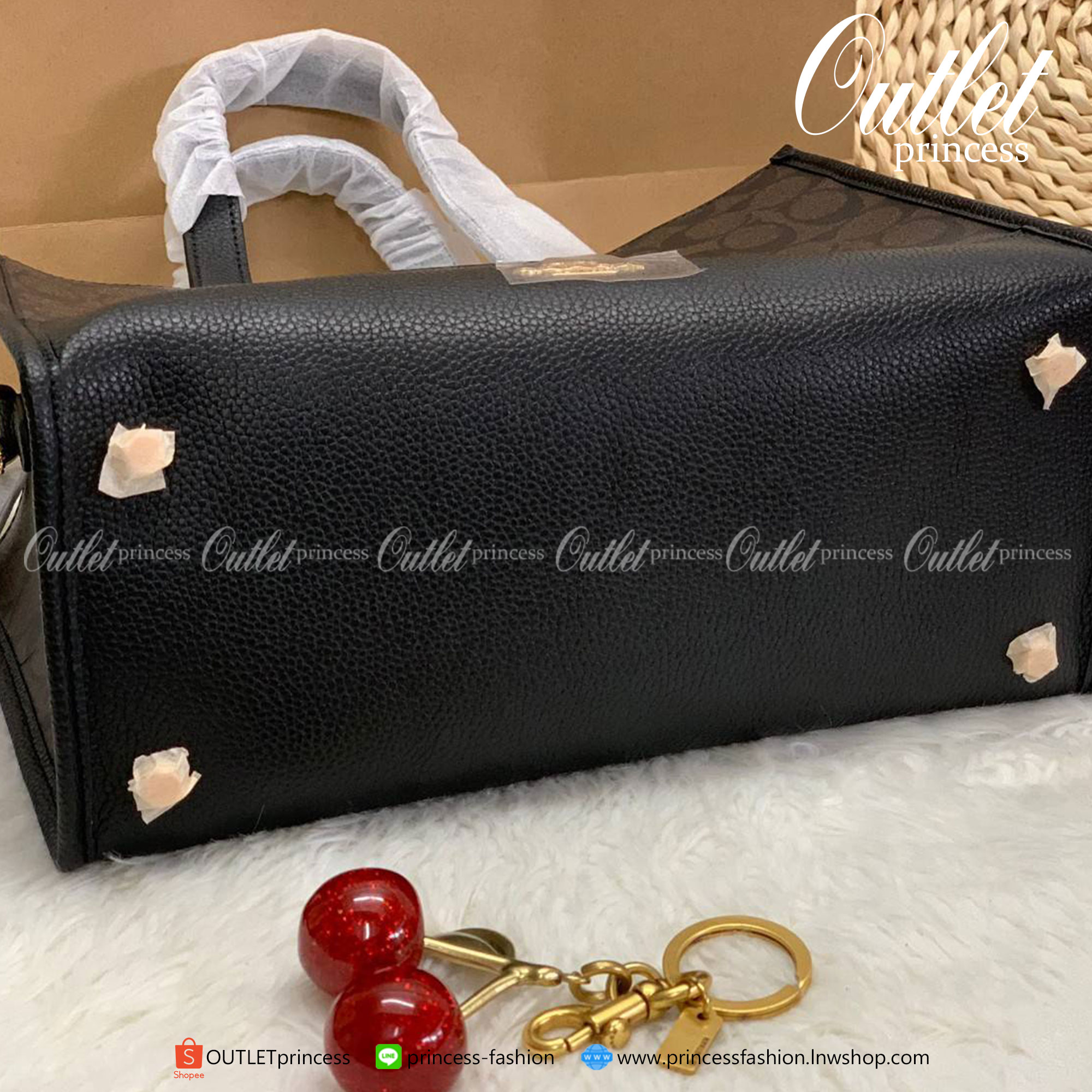 ของแท้ 100% COACH DEMPSEY CARRYALL IN SIGNATURE CANVAS ((1955)) น้ำตาลอ่อน