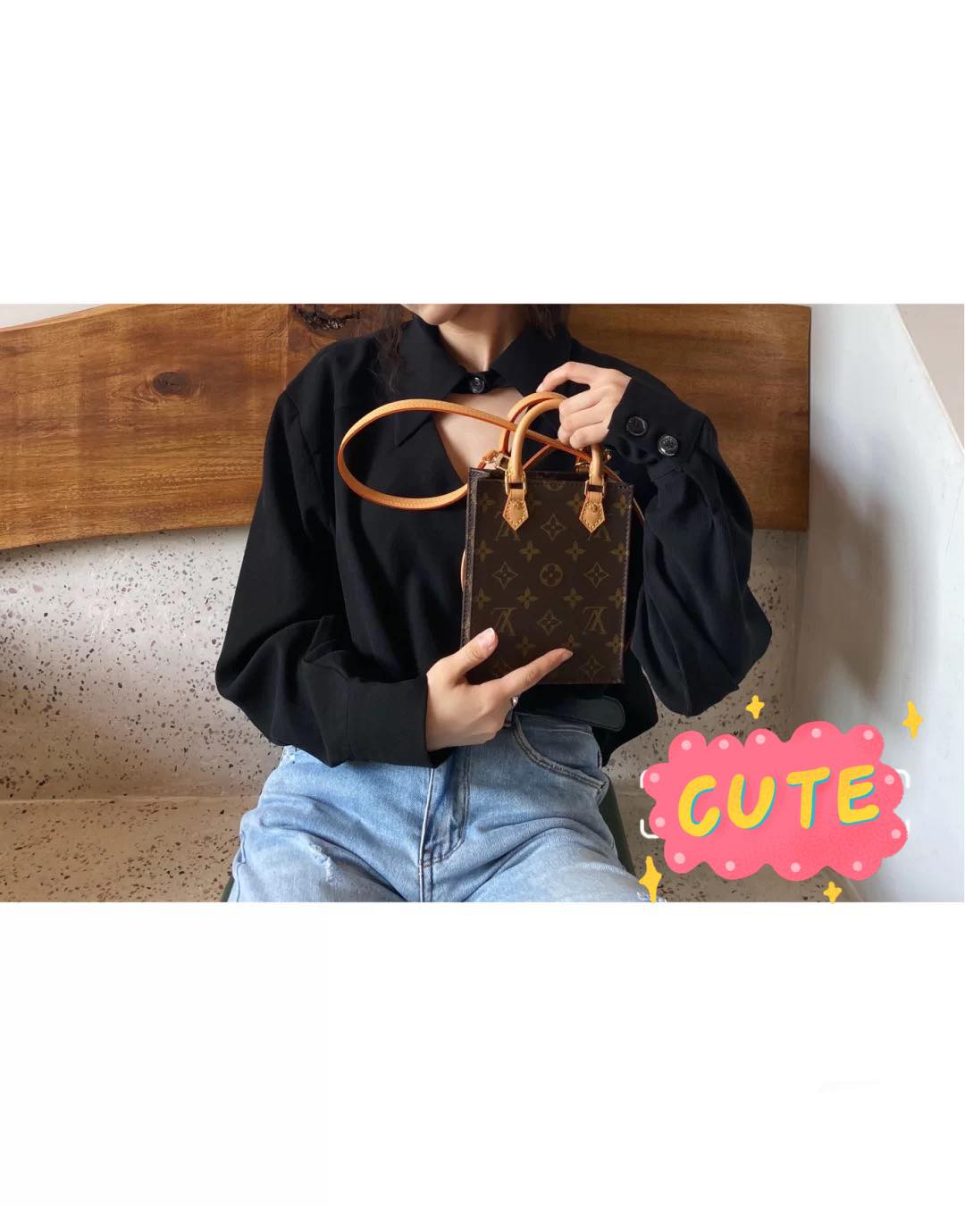 LV Petit Sac Plat / LV MINI TOTE เกรดใช้งานสลับใบจริงได้ เทพออริจินอล เนื้องานสวยงาม หนังแท้ ภาพสินค้าถ่ายจากงานขายจริงใช้งานต่างประเทศได้