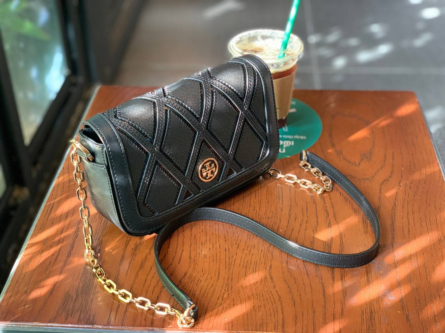 ของแท้ 💯% 】รุ่นที่เคยทำสถิติการขายได้1,000ใบ ในเวลาเดือนกว่าๆ!! TORY BURCH ROBINSON WOMEN CHAIN BAG