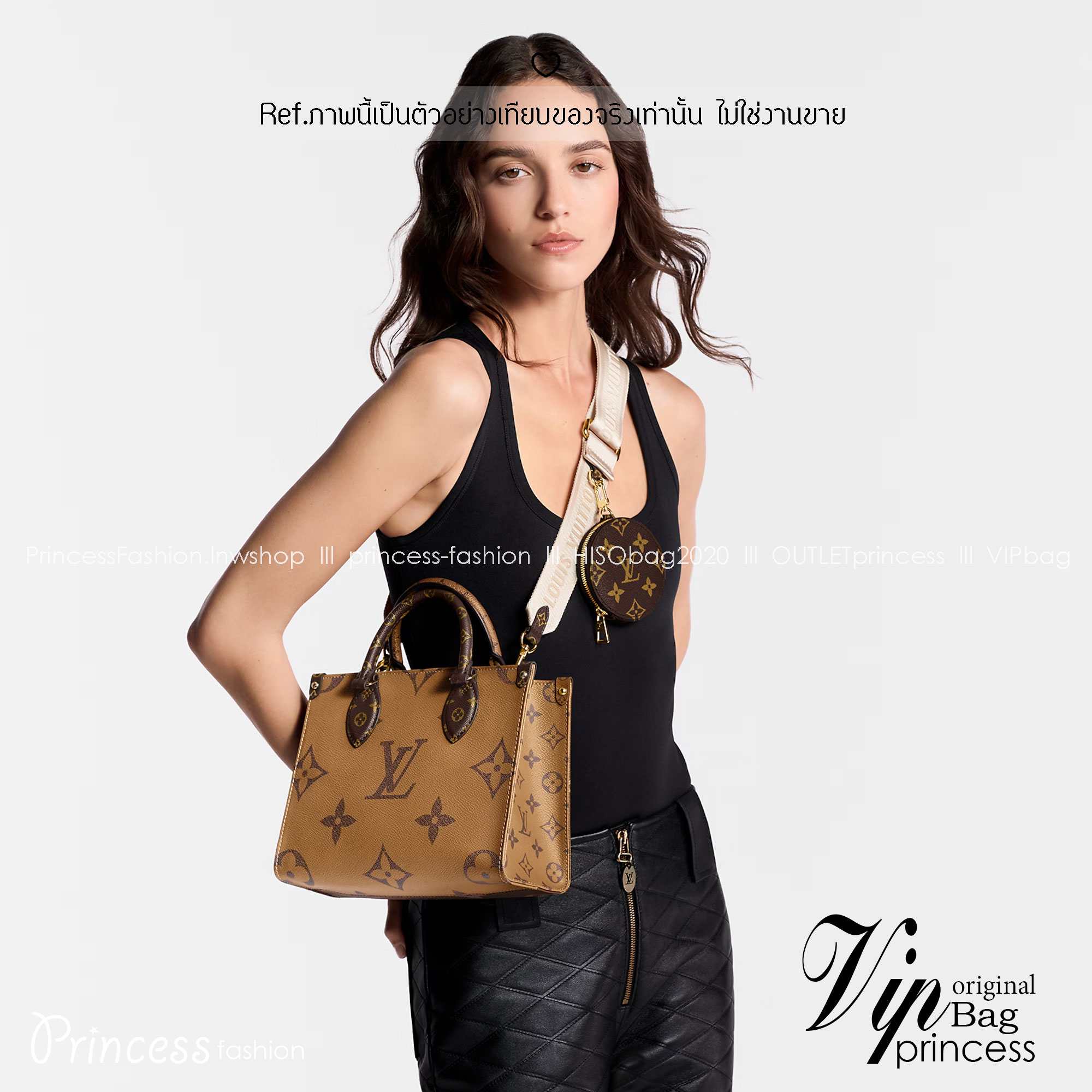 LV OnTheGo PM monogram tote bag กระเป๋าทรงโท้ทที่ใครเห็นต้องเป็นหลงรัก สีทูโทน 2 ด้าน ใช้งานได้ไม่มีเบื่อ ขนาดกำลังสวยคลาสสิค ผู้ดี หรูหราได้ทุกลุค ทุกสไตล์