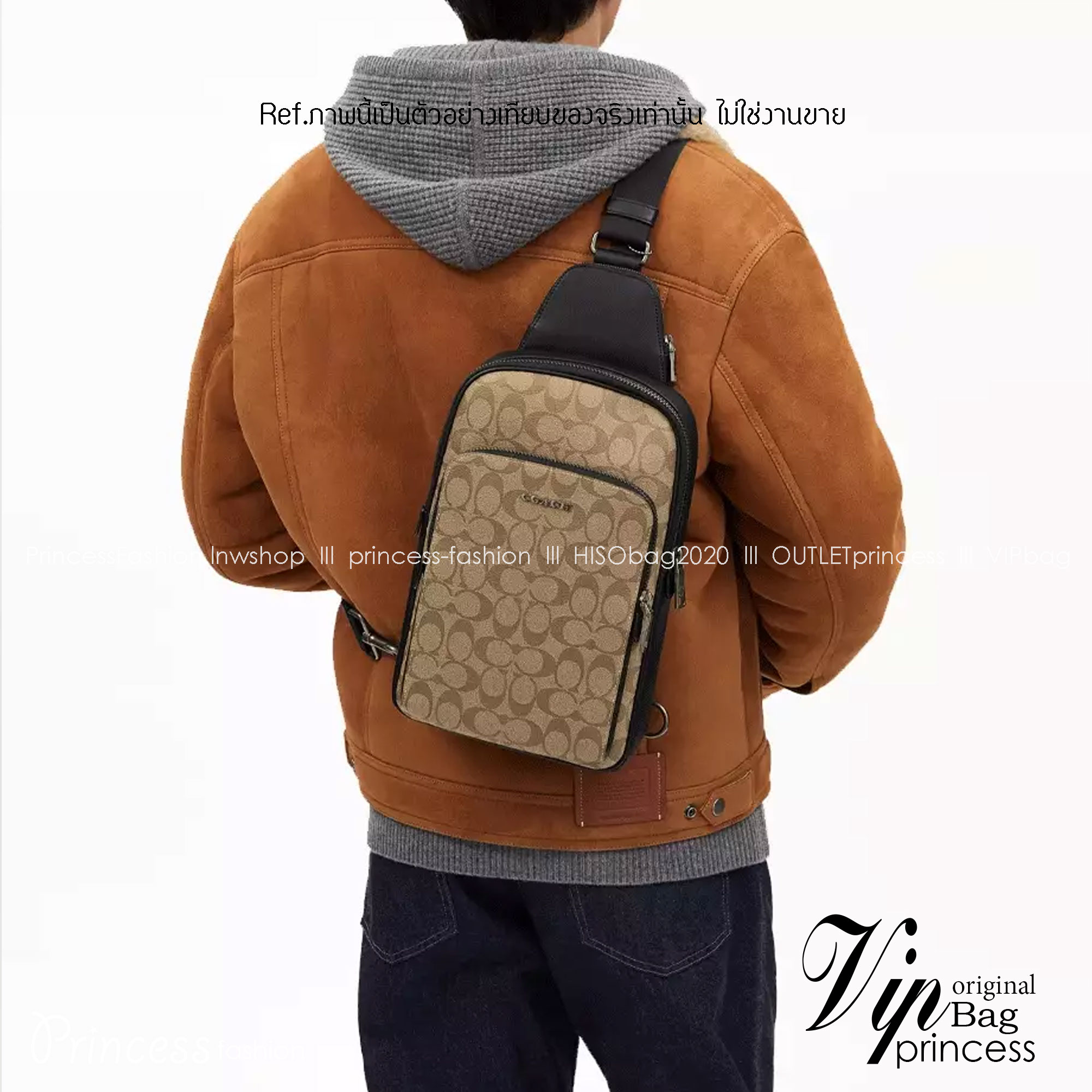 พร้อมส่ง 4 สี COACH Ethan Pack In Signature Canvas / COACH GRAHAM PACK กระเป๋าคาดอก 🧡 เกรดท็อปออริจินอล 1:1 สลับแท้ เกรดดีสุด ใช้งานต่างประเทศได้