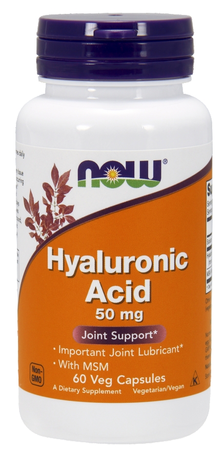 (Pre-order) Now Foods Hyaluronic Acid with MSM 60 Vcaps