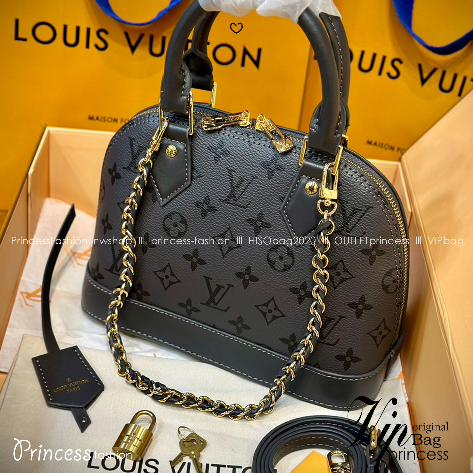 LV Alma BB Gris Trianon bag กระเป๋าสะพายสีใหม่โทนเทา เอกลักษณ์สะท้อนความเลอค่าสง่างาม เกรดออริ ใช้งานต่างประเทศได้