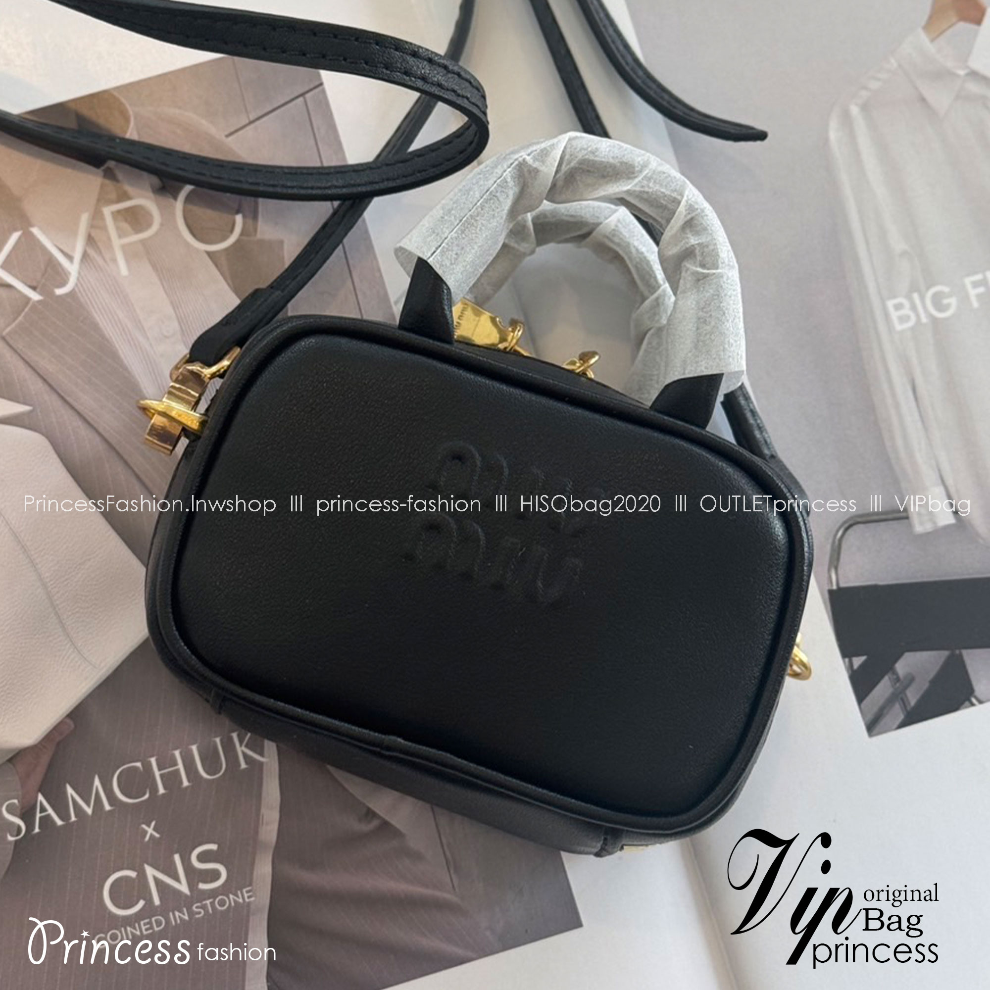 MIUMIU Leather micro bag / MIUMIU Mini Bag กระเป๋าถือสะพายใบเล็ก เกรดออริ 1:1 ใช้งานต่างประเทศได้ ภาพถ่ายจากงานขายจริง