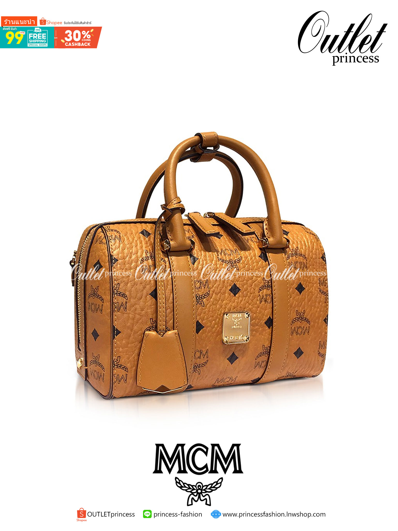 M.C.M ESSENTIAL BOSTON BAG IN VISETOS กระเป๋าถือ/สะพายข้าง ทรงหมอน สวยโดดเด่น ทรงสวยยอดนิยม มาพร้อมพวงหนังห้อย และสายรัดเก็บหูจับ วัสดุหนังแคนวาสคุณภาพดี เปิด-ปิดด้วยซิป ภายในเป็นหนังกลับ โล่งกว้าง ใส่ของได้เยอะ กระเป๋าสตางค์ โทรศัพท์ ของจุกจิกต่างๆ สบาย!