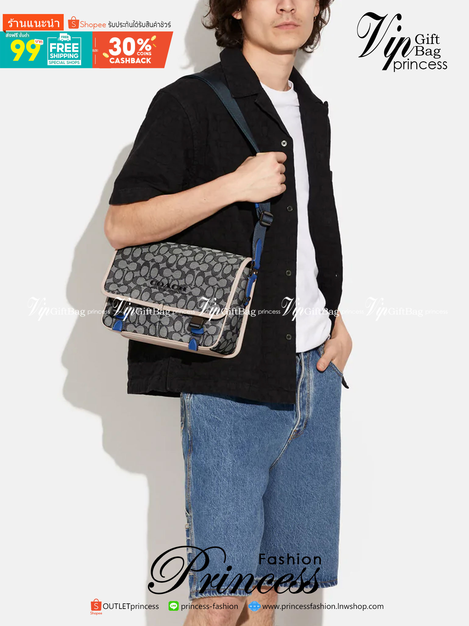 Coach C9158 League Messenger Bag Crossbody Sling Bag ใหม่ล่าสุด คอลที่หนุ่มๆก็ต้องใจละลายไม่แพ้สาวๆ กับกระเป๋าสะพายทรงแมสเซนเจอร์ ดีไซน์ทรงคลาสสิคใช้งานง่าย ดีเทลน้อยแต่มาก!! ดูดีดูแพงเกินเบอร์ไปเลย ภายในเป็นช่องโล่ง มีช่องแยก แบ่งสัดส่วนได้ดีมากๆ มาพร้อม