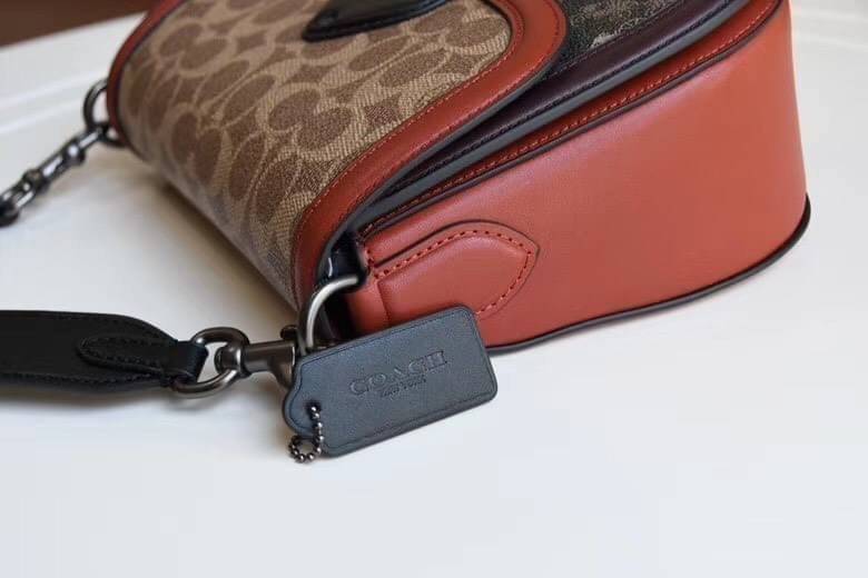 COACH 0745 Printed coated canvas and glovetanned leather