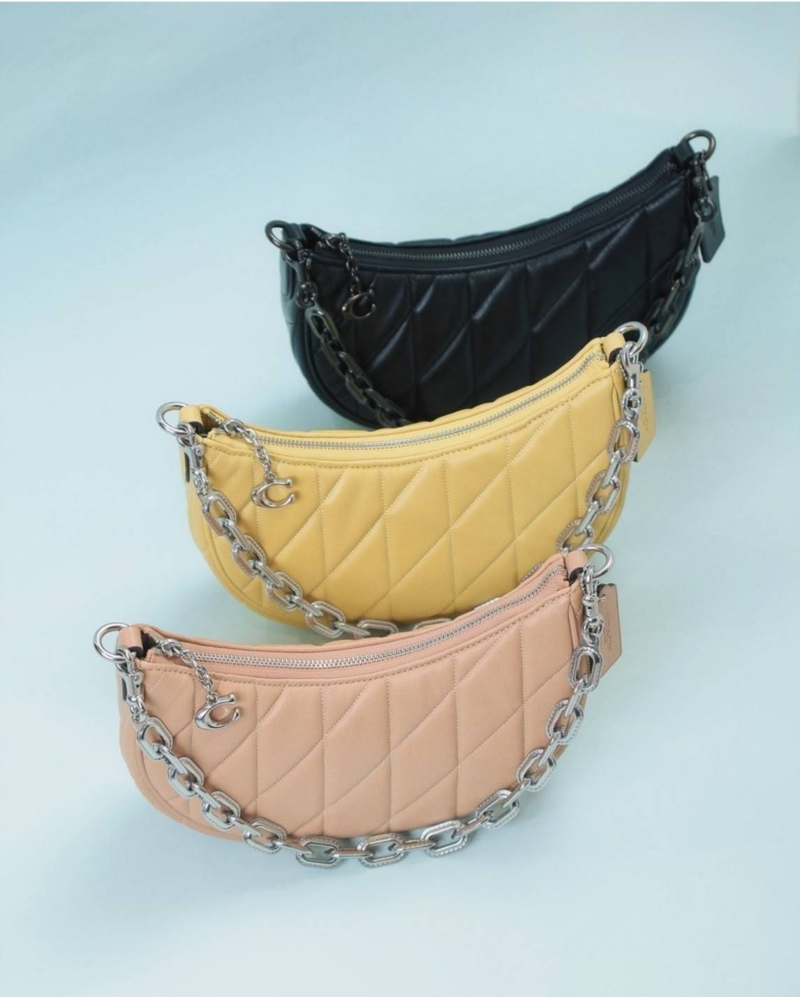 พร้อมส่ง 4 สี COACH CP148 MIRA SHOULDER BAG WITH PILLOW QUILTING กระเป๋าสะพายดีไซน์สวย 🧡 เกรดท็อปออริจินอล 1:1 สลับแท้ เกรดดีสุด