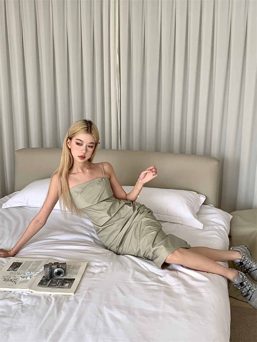 พร้อมส่ง 🍋 Winter clean dress เดรสสายเดี่ยวทรงน่ารัก (IN38529)