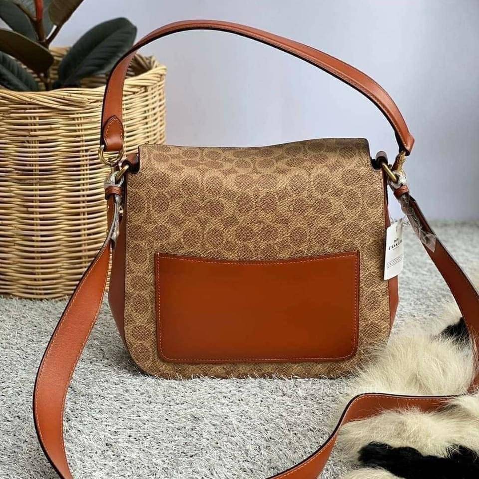 Coach Signature Chain Hobo In Signature Canvas พร้อมส่ง 4 สี