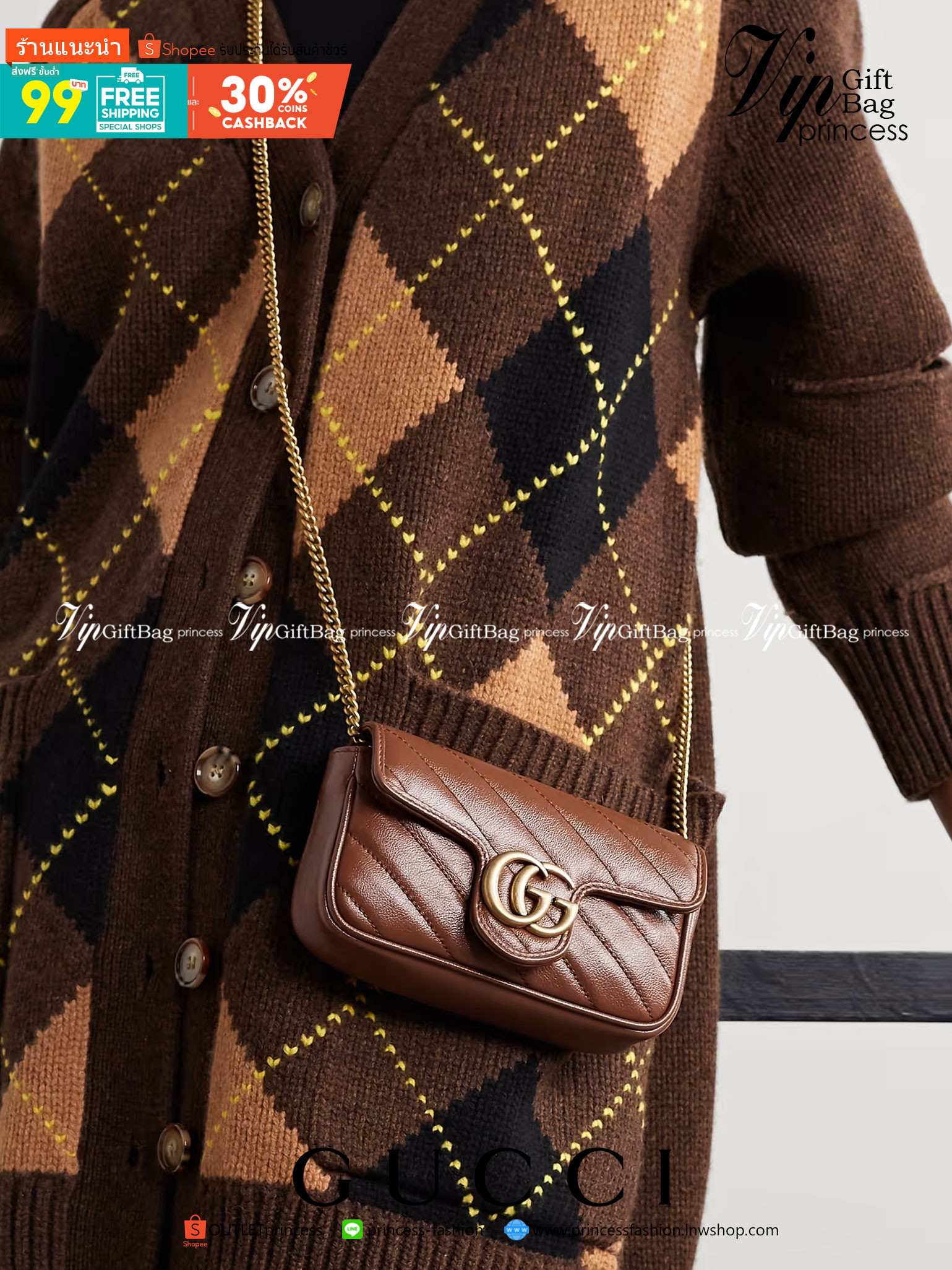 หนังแท้ GUCCI GG Marmont matelasse super mini bag / GG Marmont super mini quilted leather shoulder bag กระเป๋าสะพายข้างใบเล็ก น้องมินิ น่ารั๊กมุ้งมิ้ง วัสดุหนังแท้เชฟรอน สายสะพายแบบโซ่ อะไหล่ทองหรูหรา ด้านหน้าประดับโลโก้แบรนด์หรู ทนทาน แข็งแรง น้ำหนักเบา 