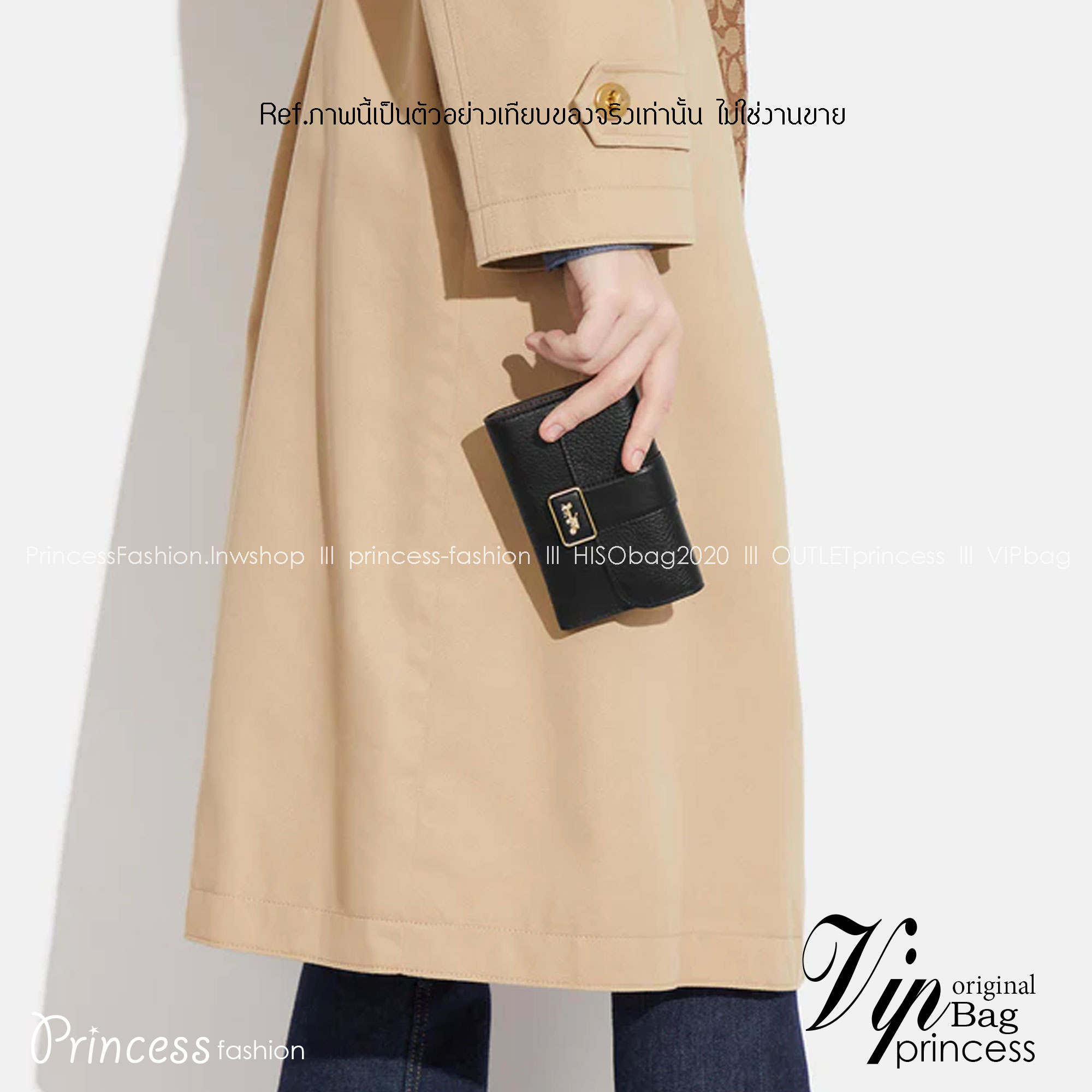 COACH MEDIUM GRACE WALLET IN SIGNATURE CANVAS CC061 CC060 CC059 พร้อมส่ง 5 สี กระเป๋าสตางค์ใบกลาง ดีไซน์หรู โดดเด่นด้วยโลโก้สไตล์วินเทจ คลาสสิค โทนสีใช้งานง่าย