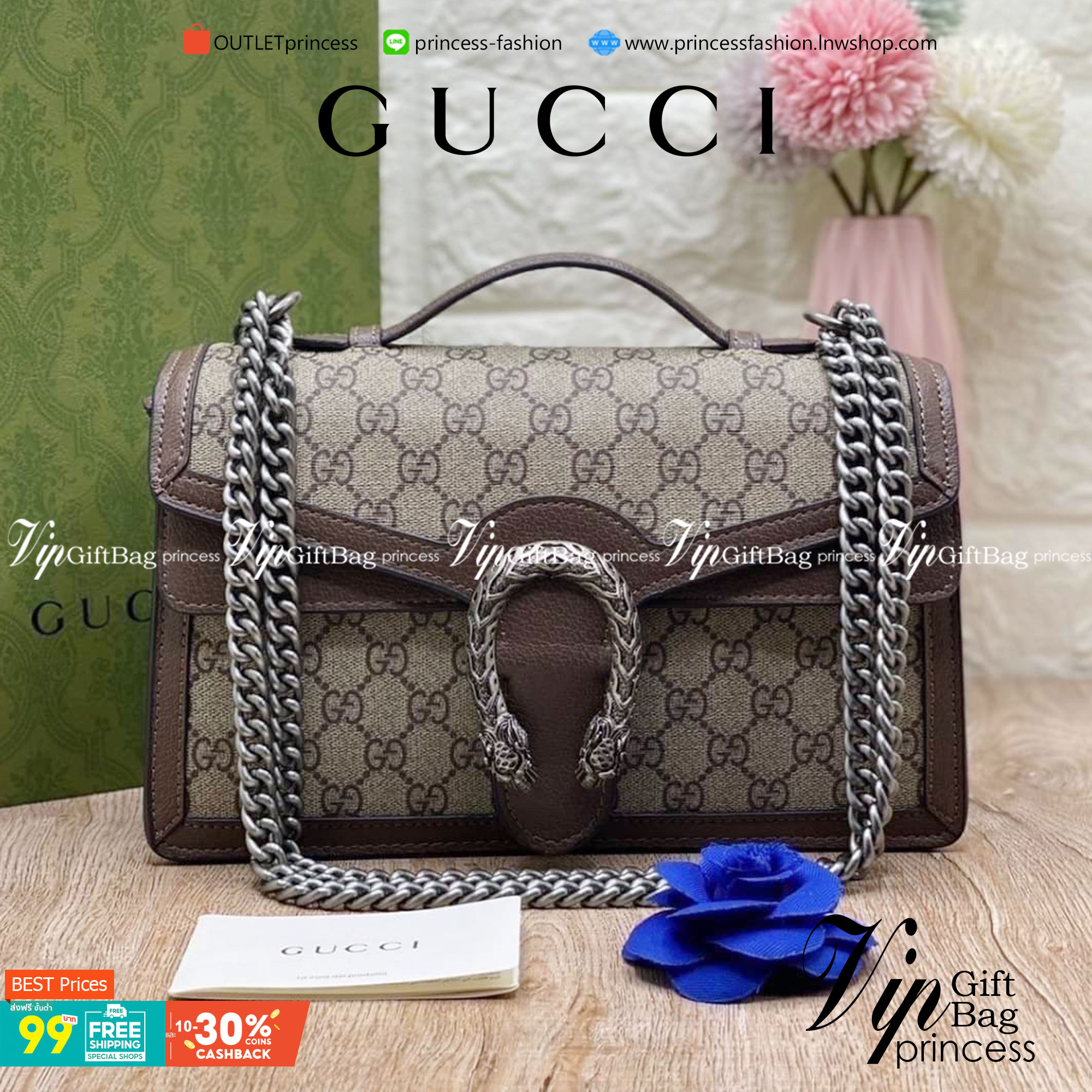 VIP 】หนังแท้ GUCCI DIONYSUS GG SUPREME BAG พร้อมส่งที่ไทย ได้ไปไม่ผิดหวังแน่นอนค่ะ! งานหนังแท้ชั้นดีที่สุด สวยมาก อะไหล่ดูแพงทุกจุด ภาพถ่ายจากงานขายจริง ใบจริงสวยหรูมากๆ แมทได้กับทุกชุด สาวๆได้ไปไม่ผิดหวังแน่นอน สินค้าคุณภาพ พร้อมส่งห้ามพลาดเลยนะคะ!