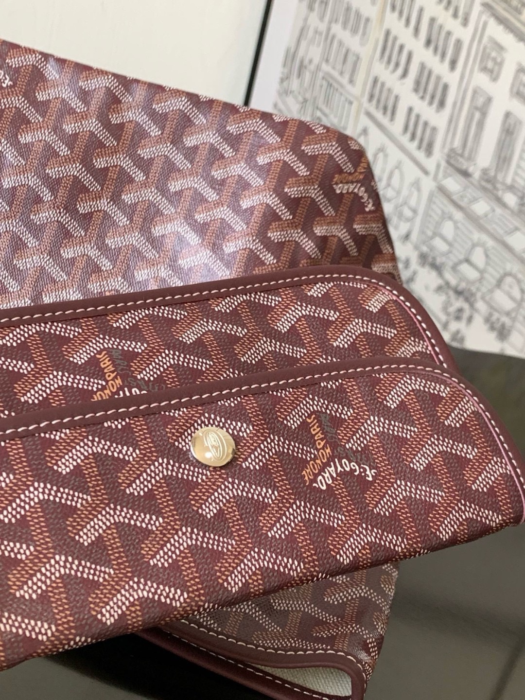 GOYARD PM TOTE BAG กระเป๋าทรงโท้ทใบใหญ่ หนังแท้สวยเป๊ะ เกรดท็อปออริ สลับแท้ 1:1 เกรดดีสุด ใช้ต่างประเทศได้ ผ่านทุก ตม.