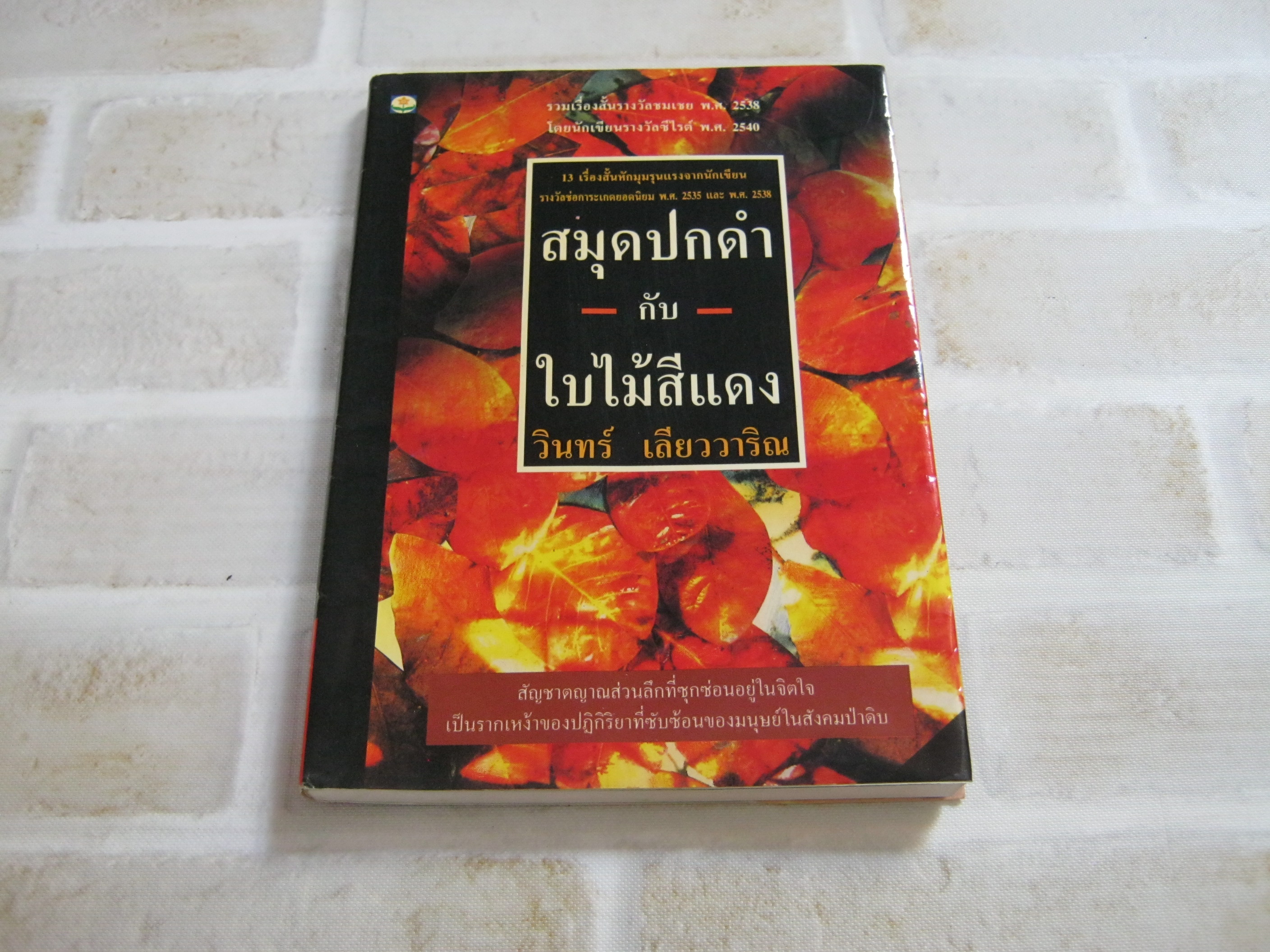 สมุดปกดำกับใบไม้สีแดง พิมพ์ครั้งที่ 6 วินทร์ เลียววาริณ เขียน***สินค้าหมด***