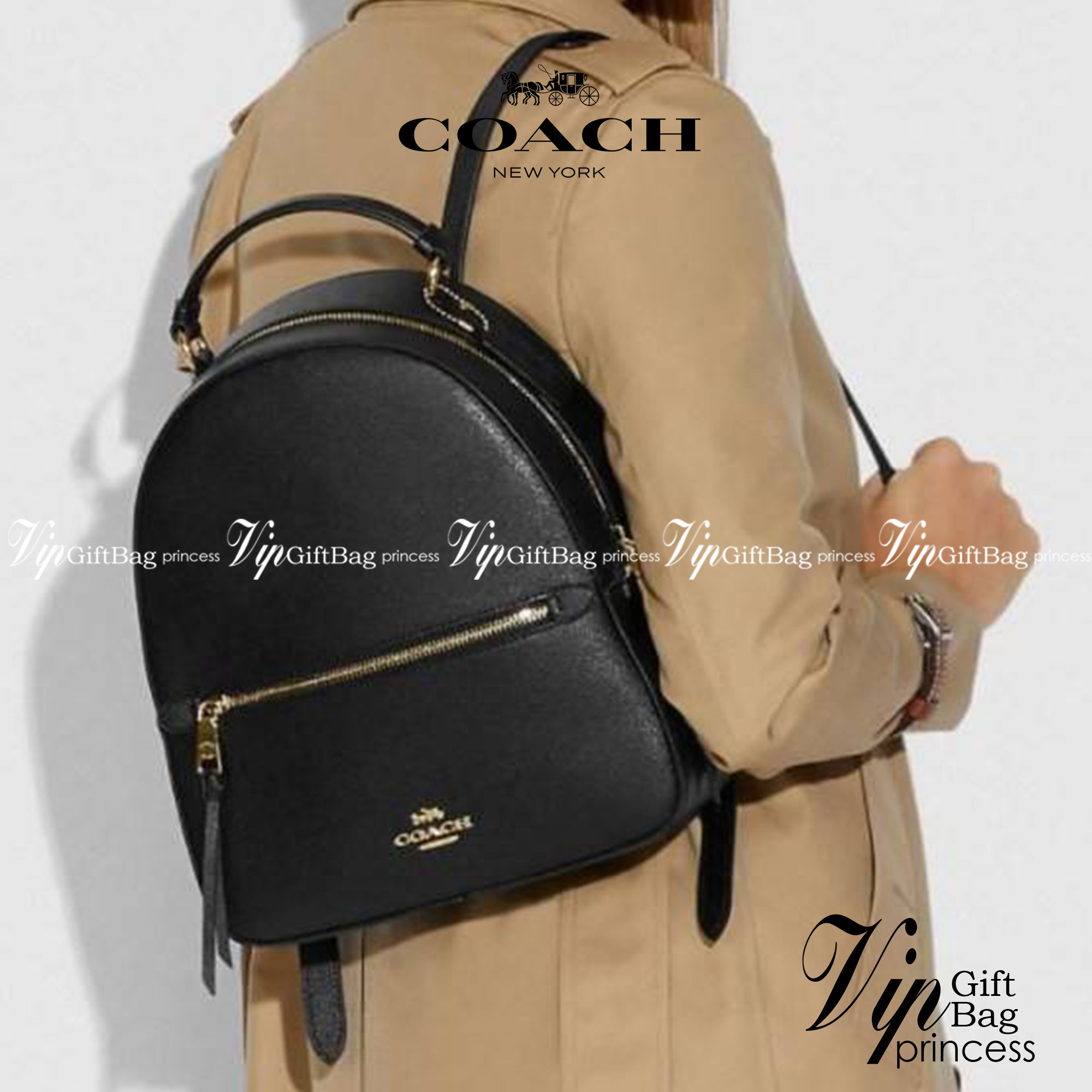 COACH JORDYN BACKPACK IN BLOCKED SIGNATURE ((76622//76624//76715)) พร้อมส่ง กระเป๋าสะพายหลังแบบมีหูหิ้ว หนังแท้ หนังนิ่มอย่างดีเลยค่า ด้านหน้ามีช่องซิปหนึ่งช่องสำหรับใส่ของจุกจิกนะคะ เปิดปิดช่องหลักแบบซิปคู่ หัวซิปมีหนังห้อยมาให้ ภายในกระเป๋าโล่งใส่สัมภาร