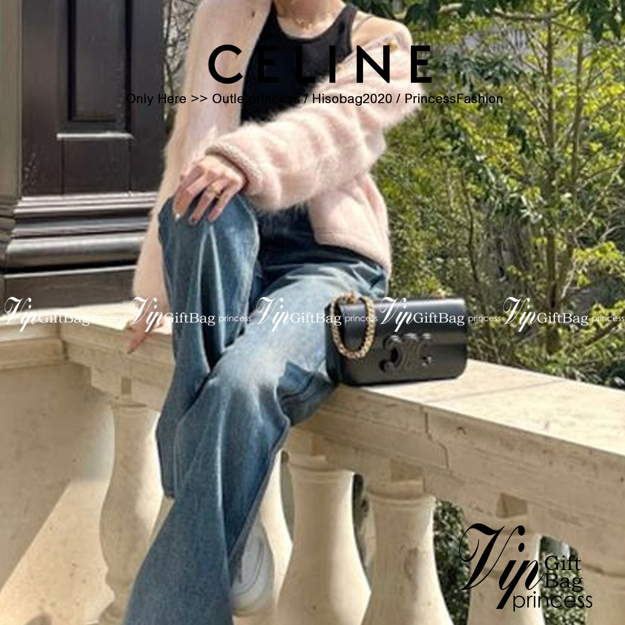 หนังแท้ CELINE CHAIN SHOULDER BAG CUIR TRIOMPHE IN SHINY CALFSKIN ANIS / CELINE TRIOMPHE SHOULDER BAG หนังแท้ทั้งใบสวยหรู แบบใหม่ล่าสุด โลโก้หนังคลาสิกที่สุดค่ะ จุของได้กำลังดี เหมาะกับสาวๆในวันที่อยากครอสบอดี้ชิลๆ ห้ามพลาดค่ะ!