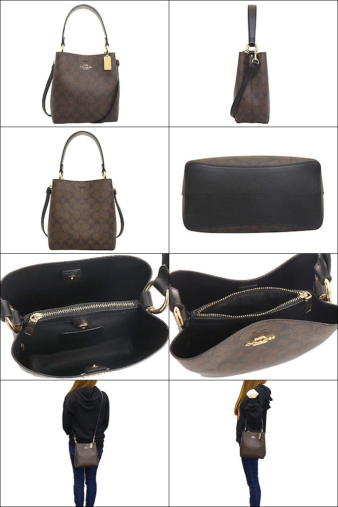 COACH 2312 SMALL TOWN BUCKET BAG IN SIGNATURE CANVAS รุ่นยอดนิยมใบเล็กมาครบสีแล้วจ้า กระเป๋าทรงบัคเก็ต สีผู้ดี๊ผู้ดี ตัวกระเป๋าดีไซน์คลาสสิคลายซี ดูโดดเด่น วัสดุหนังแคนวาสเคลือบลาย สวยคมทุกมุมจริงๆ!! เปิด-ปิดด้วยกระดุมแม่เหล็กทั้ง 2 ฝั่ง ภายในเป็นช่องโล่ง