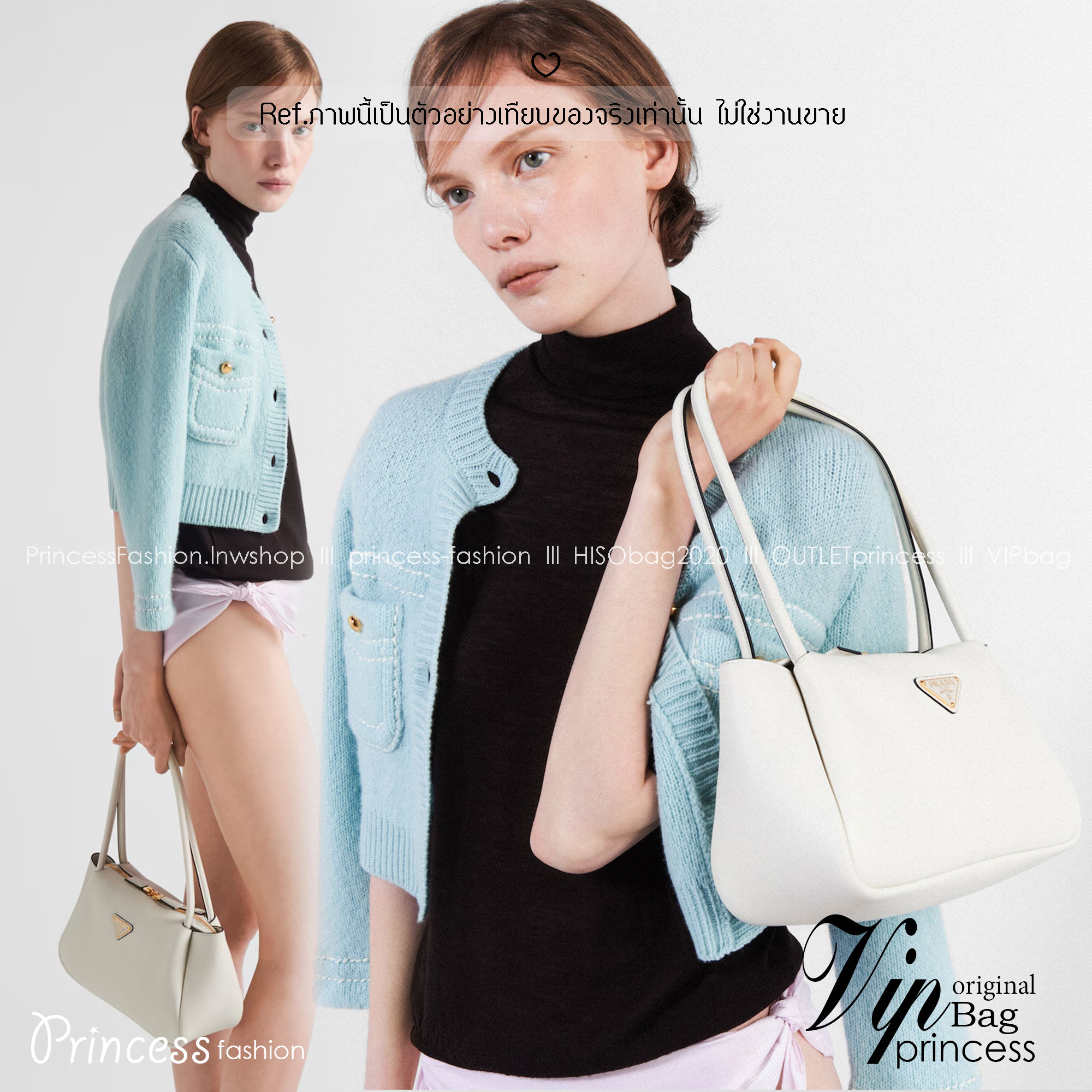 พร้อมส่ง 2 สี PRADA MEDIUM LEATHER HANDBAG กระเป๋าสะพายไหล่ดีไซน์เก๋และมาแรงมาก สาวๆหนุ่มๆติดแกลมต้องไม่พลาด สวยดูแพง