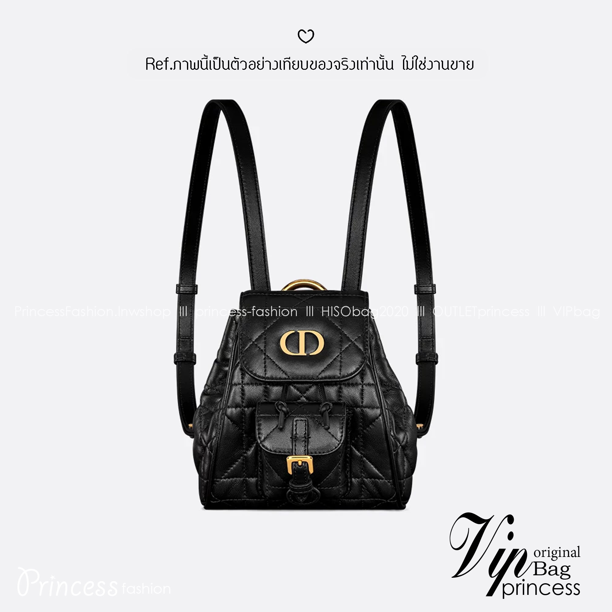 DIOR Small Caro Backpack กระเป๋าเป้ไซส์เล็กน่ารัก ดีไซน์ใหม่ หนังสวยเกินเรื่องมากๆ สัมผัสนิ่ม หรูหรา หูจับในตัวดีไซน์โค้งมนอะไหล่ทองสวยโดดเด่นไม่เหมือนใคร ที่สุดของความลัคชูต้องยกให้แบรนด์นี้