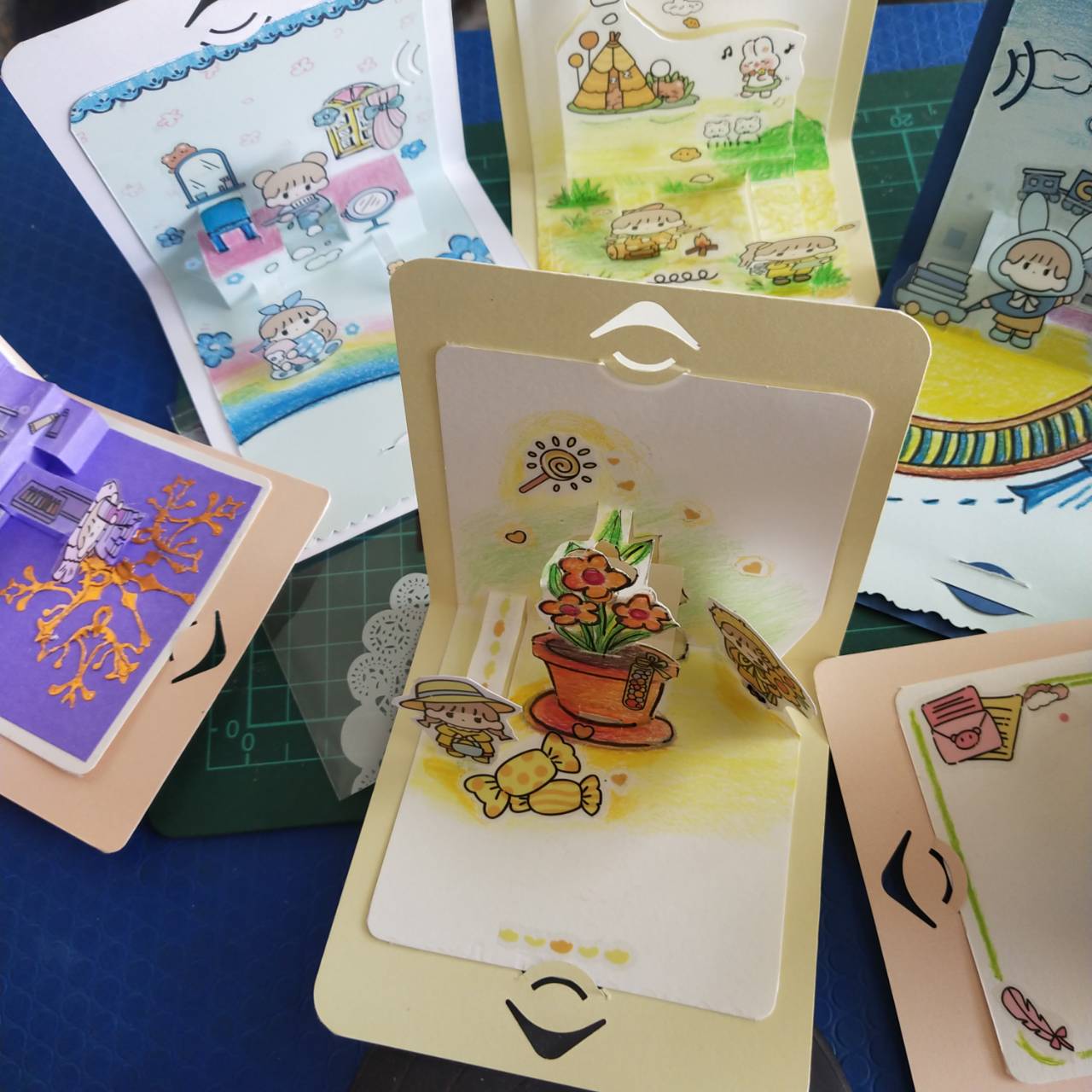 การ์ดน่ารัก ป๊อปอัพ Diy 10.5cm