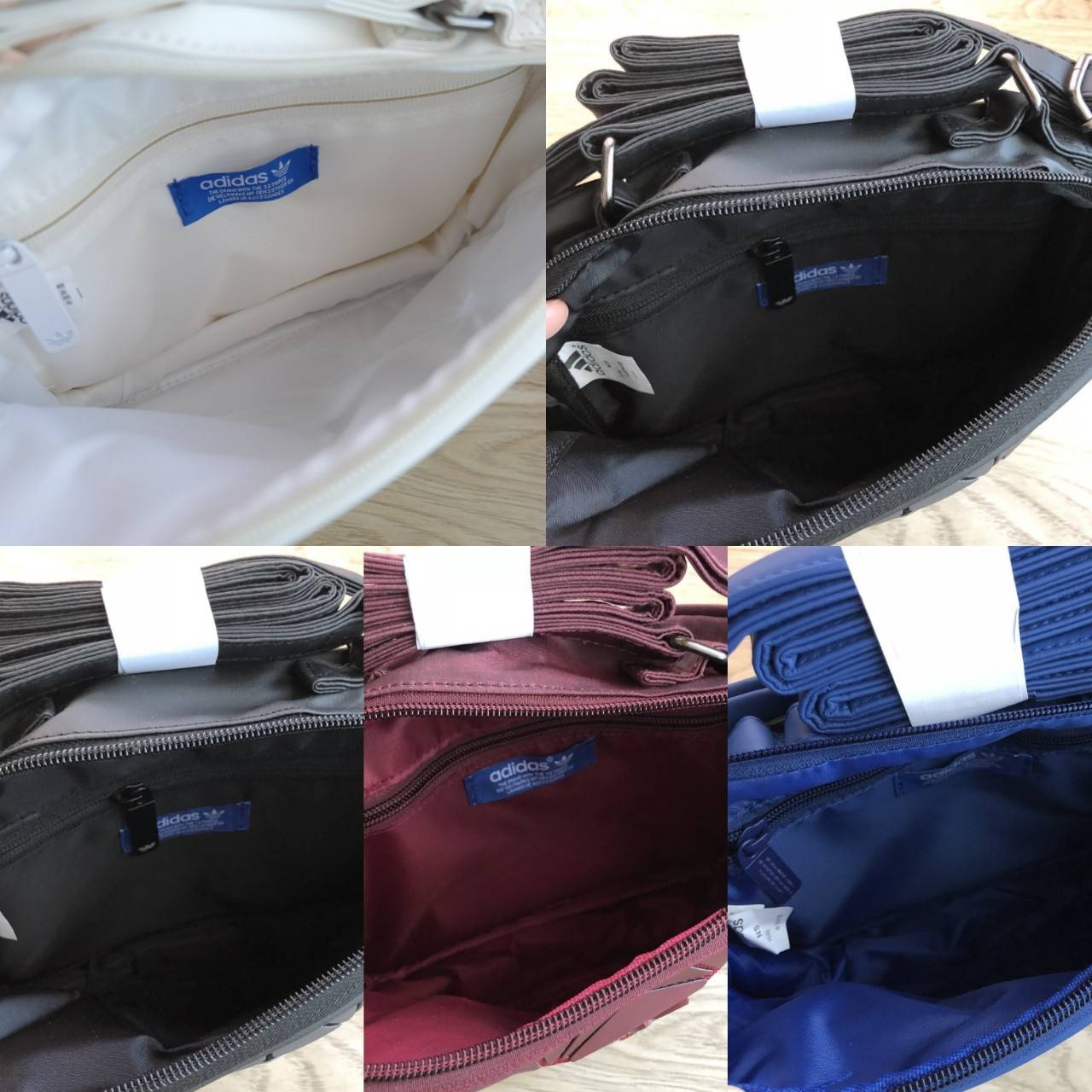 Adidas mini Airline bag กระเป๋าสะพายข้างแนว sport วัสดุด้านหน้าเนื้อ matte ผสมหนังนิ่มค่ะ น้ำหนักเบา ด้านหน้าติดโลโก้แบรนด์ เปิดปิด กระเป๋าแบบซิป ภายในโล่ง ใส่ของจุพอประมาณค่ะ มีช่องซิป หนึ่งช่อง ด้านหลังมีอีก 1 ช่องซิป:สายสะพายปรัยได้ freesize ขนาดกำลังด