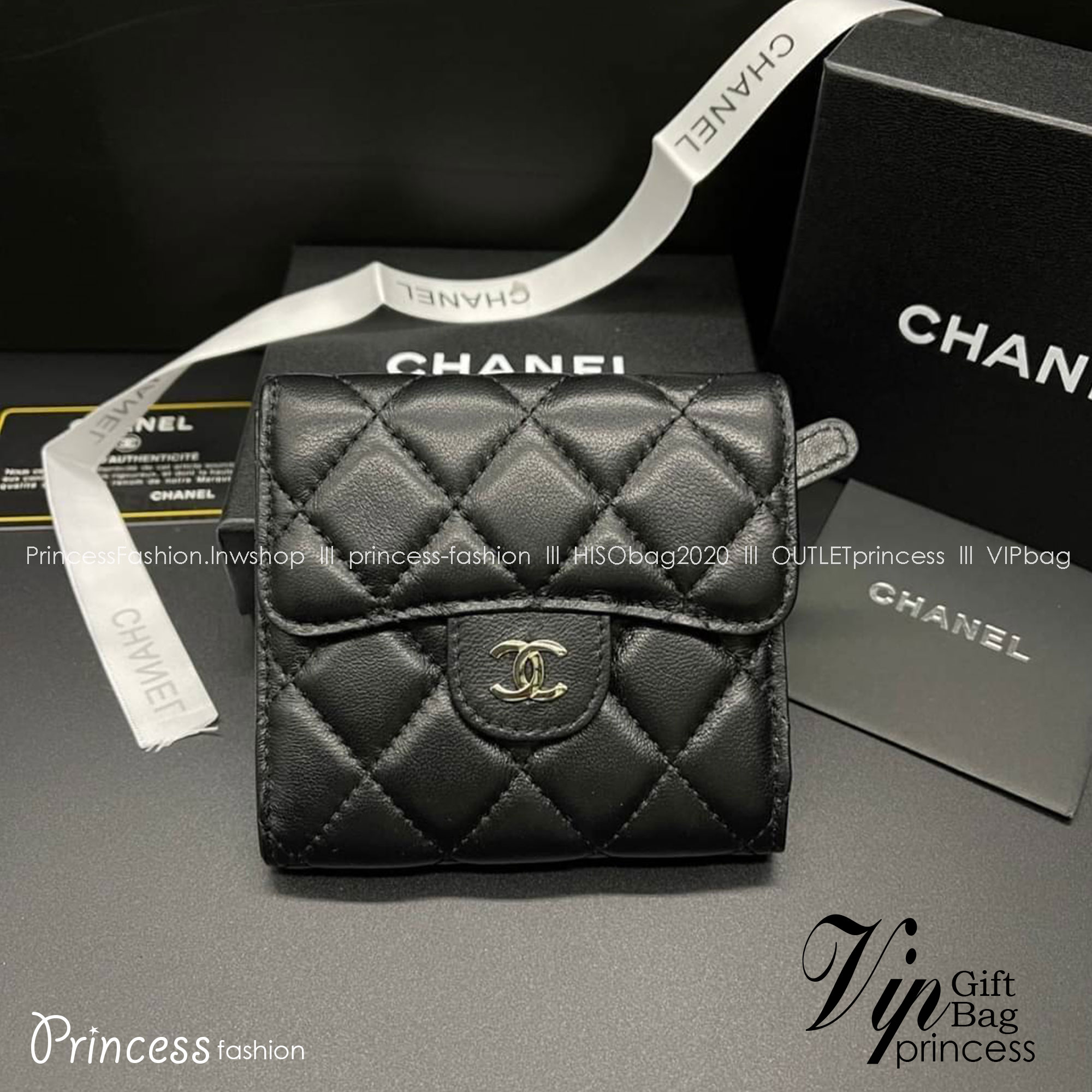 Chanel Wallet Trifold Caviar / Chanel Card Holder Zippy / Chanel Coin Zippy กระเป๋าสตางค์ชาแนลใบสั้น 3 พับ กระเป๋าใส่ธนบัตร บัตร ใส่เหรียญ ภายในตามรูป เกรดออริจินอล ภาพถ่ายจากงานขายจริง ใช้งานต่างประเทศได้