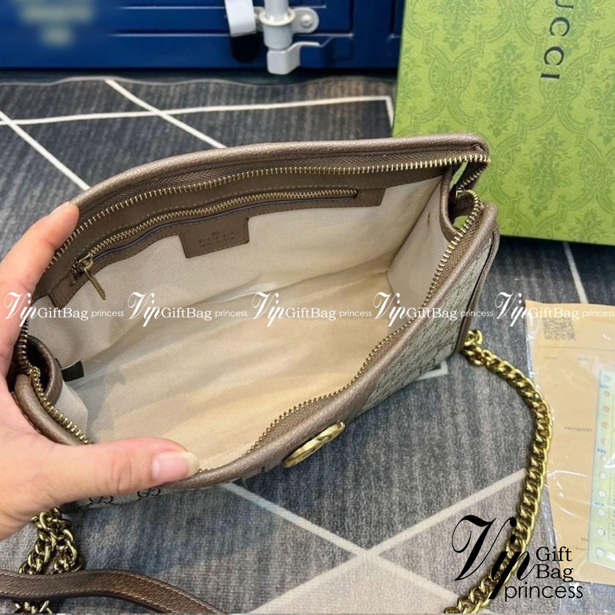 Gucci Ophidia GG small shoulder bag พร้อมส่งที่ไทย ภาพถ่ายจากงานขายจริง ใช้งานต่างประเทศได้