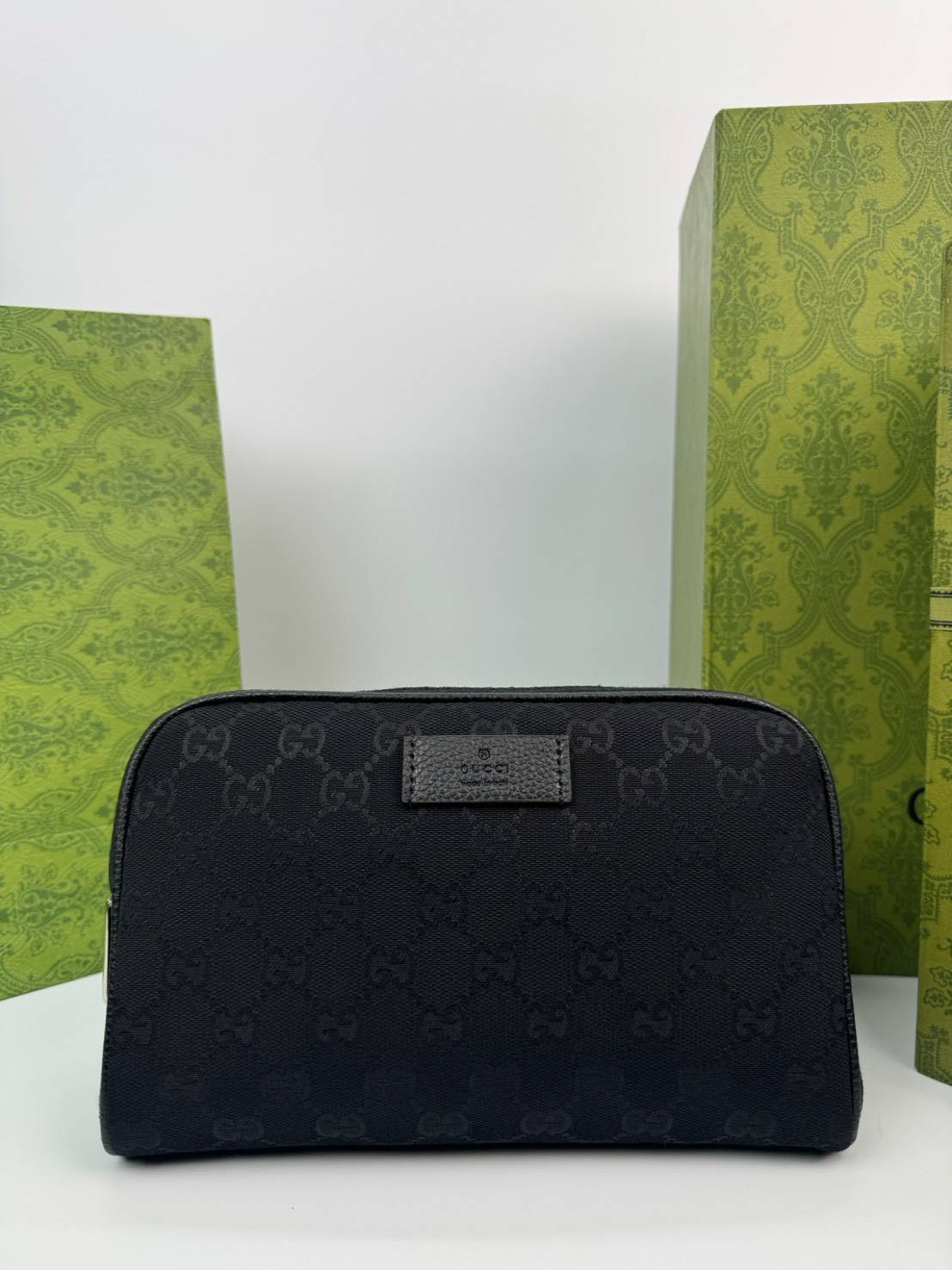 ORI หนังแท้ | GUCCI GG Canvas Belt Bag Black กระเป๋าคาดอก คาดเอว ดีไซน์วินเทจ โทนสีดำสุดคลาสสิก