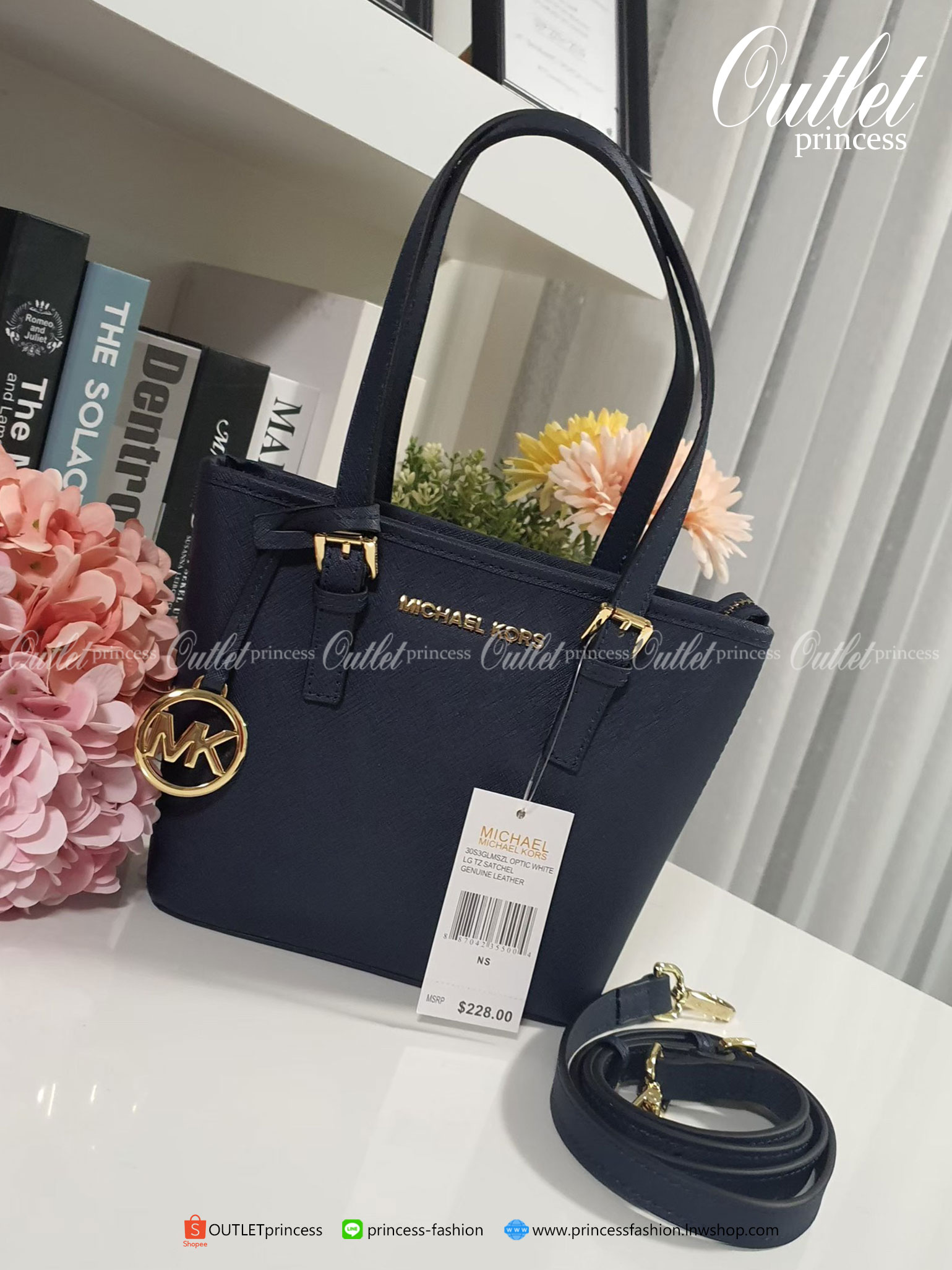 ของแท้ 100% Micheal Kors Genuine Leather Mini Tote Bag