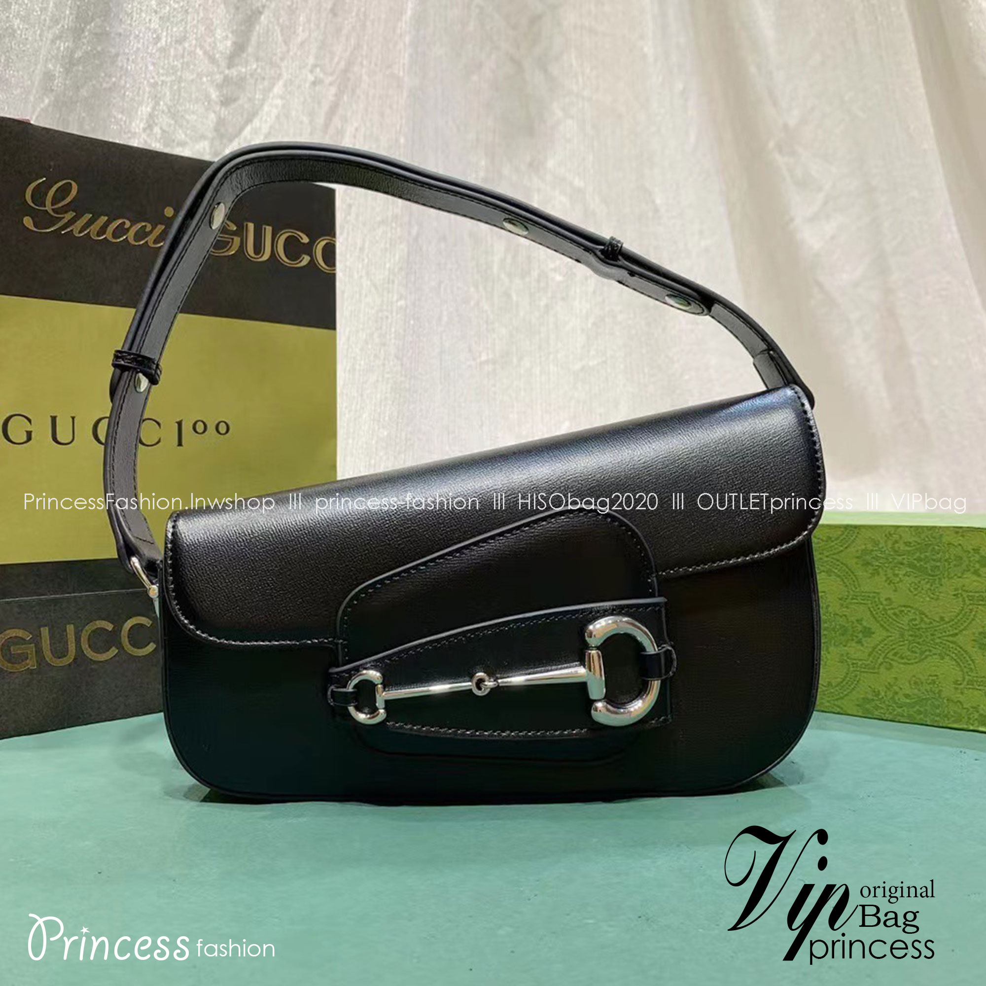 10" GUCCI HORSEBIT 1955 SMALL SHOULDER BAG by an asymmetrical shape กระเป๋าสะพายไหล่ดีไซส์รูปทรงร่วมสมัย