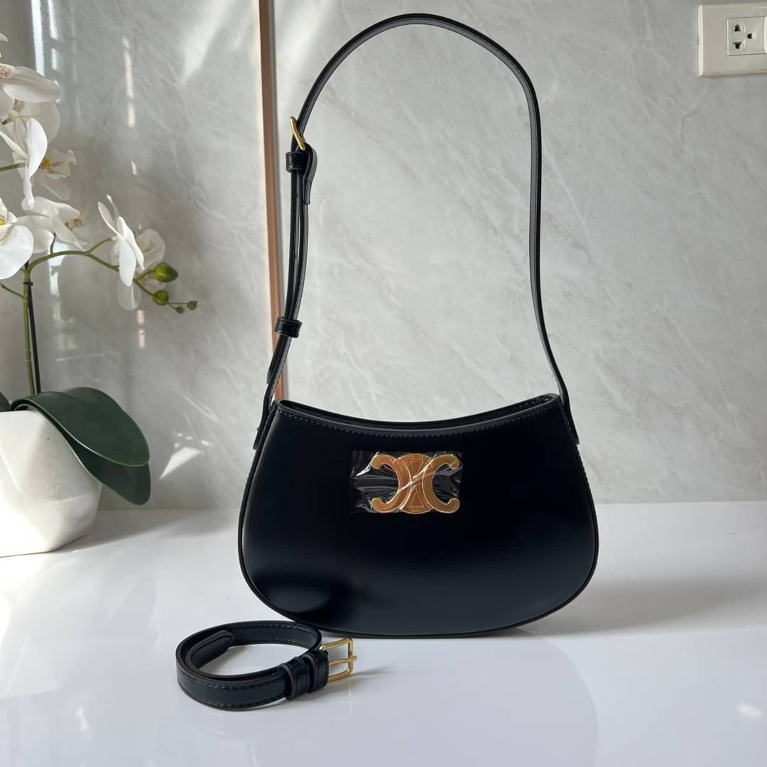CELINE MEDIUM TILLY BAG IN SHINY CALFSKIN กระเป๋าสะพายไหล่/สะพาย คอลใหม่ทรงสวย มาแรง สวยหรูหรา