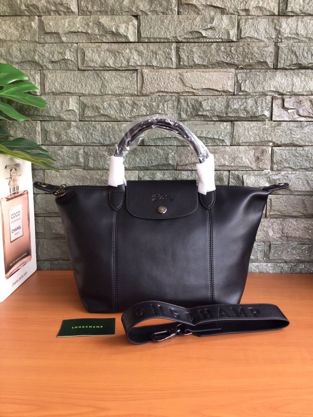 ของแท้ LONGCHAMP LE PLIAGE CUIR TOP HANDLE BAG S รุ่น 1512 กระเป๋าถือขนาดกำลังดี วัสดุหนังแกะ Metis